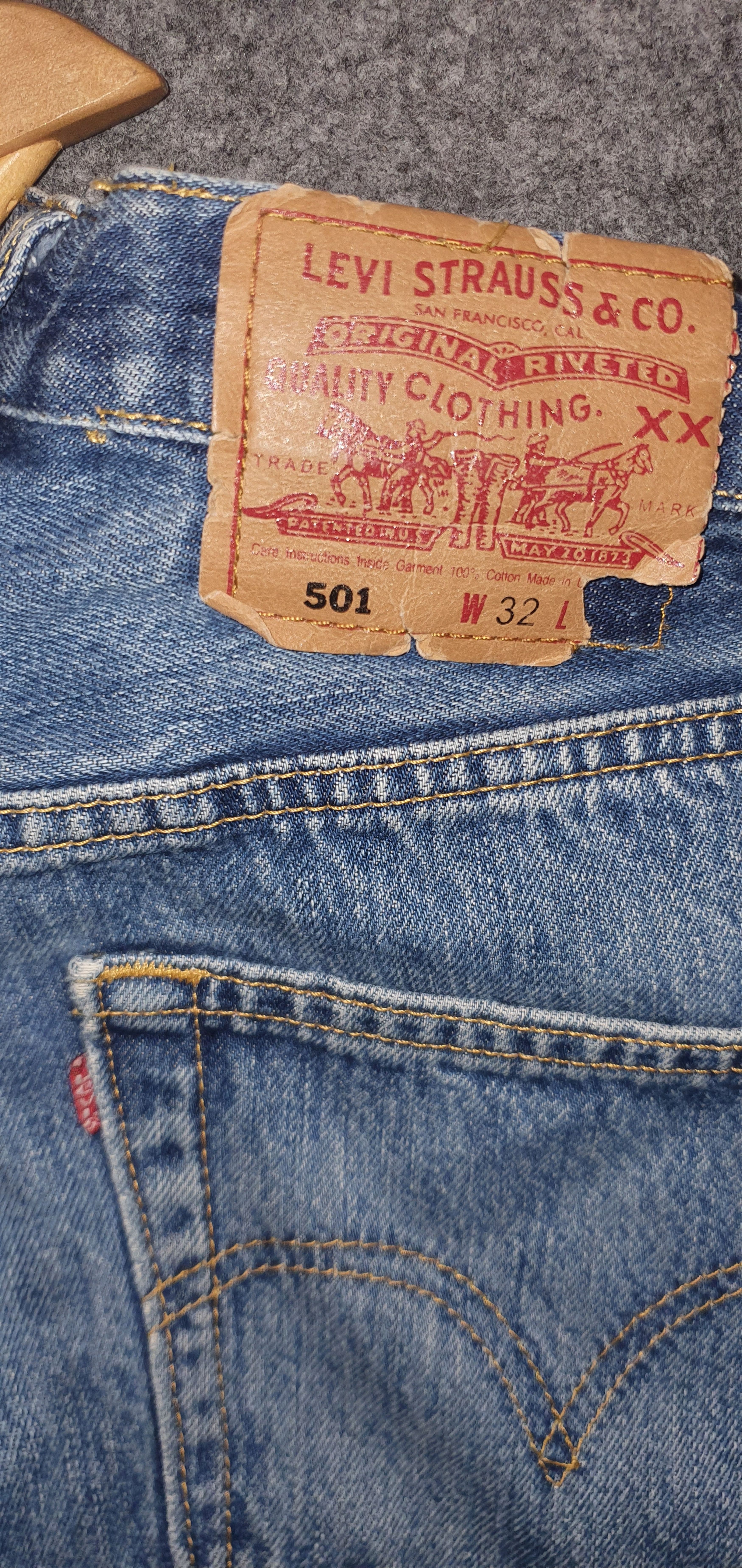 Other Vintage levi'd jeans denim made in usa Size US 32 / EU 48 - 2 Thumbnail