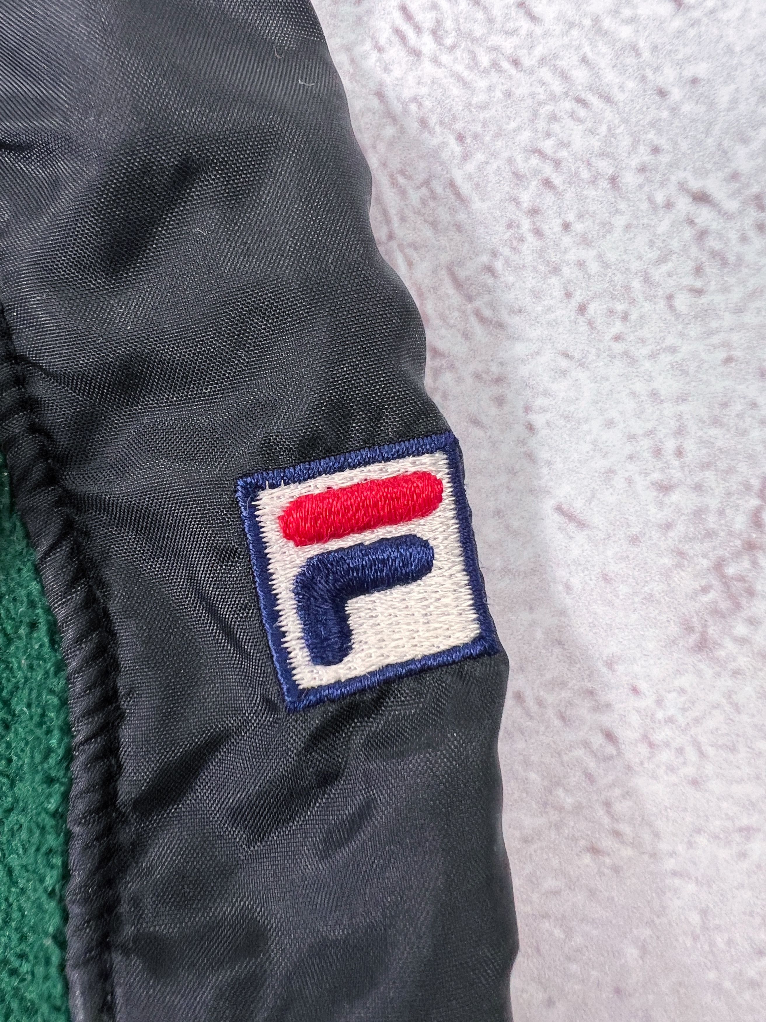 Fila × Vintage Vintage Fila Fleece Hoodie & Nylon Trims Size US L / EU 52-54 / 3 - 6 Thumbnail