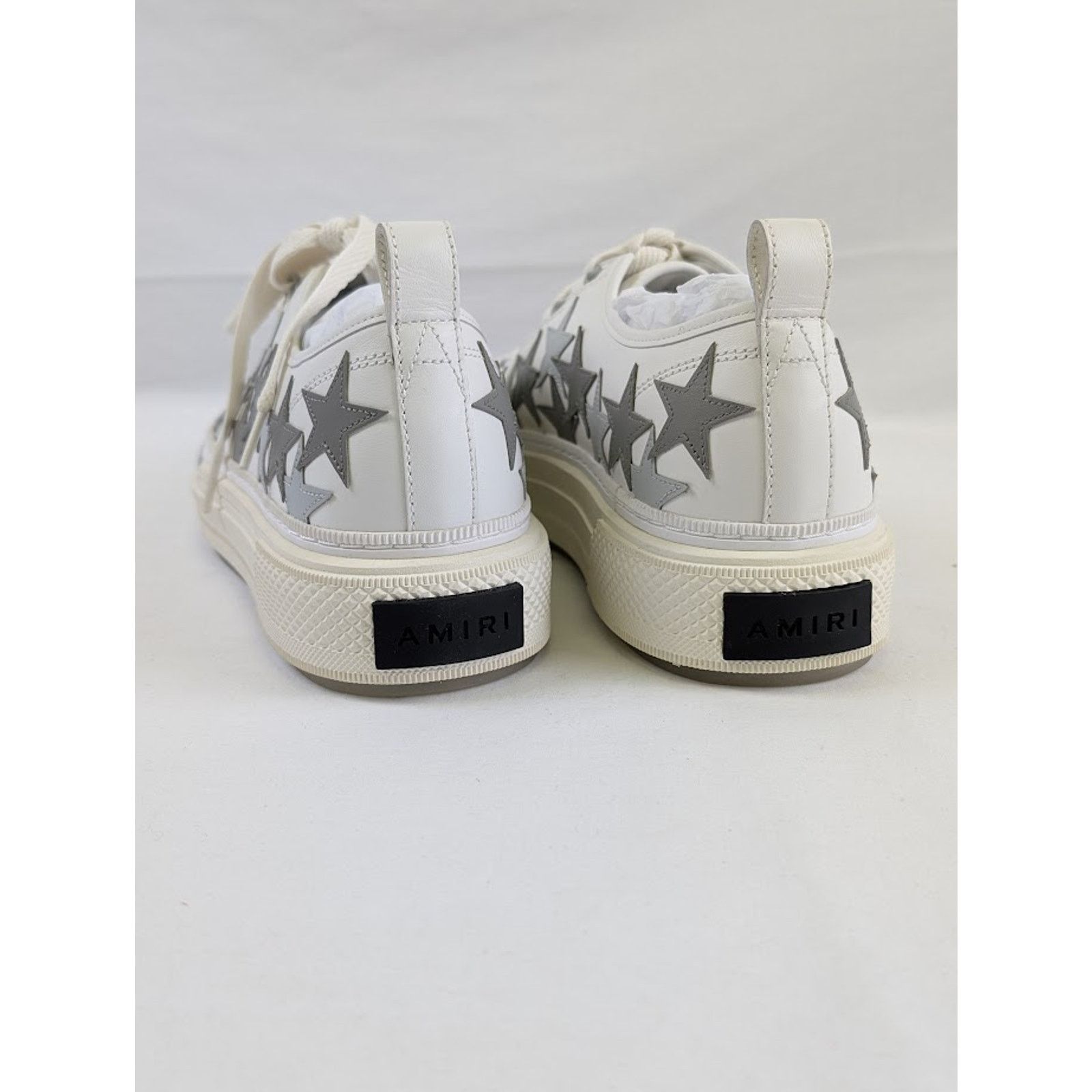 Amiri o1rshd1 Stars Court Low-Top Sneakers in White/Grey Size US 14 / EU 47 - 13 Thumbnail