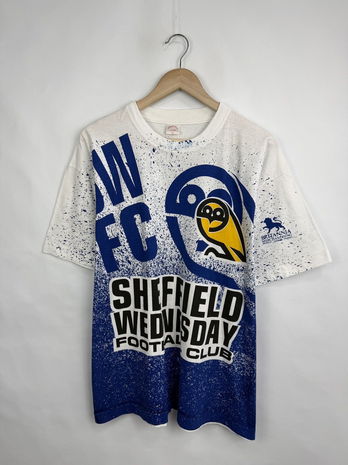 Vintage 🇬🇧 Vintage 90s Sheffield Wednesday Football Club T-Shirt Size US XL / EU 56 / 4 - 2 Thumbnail