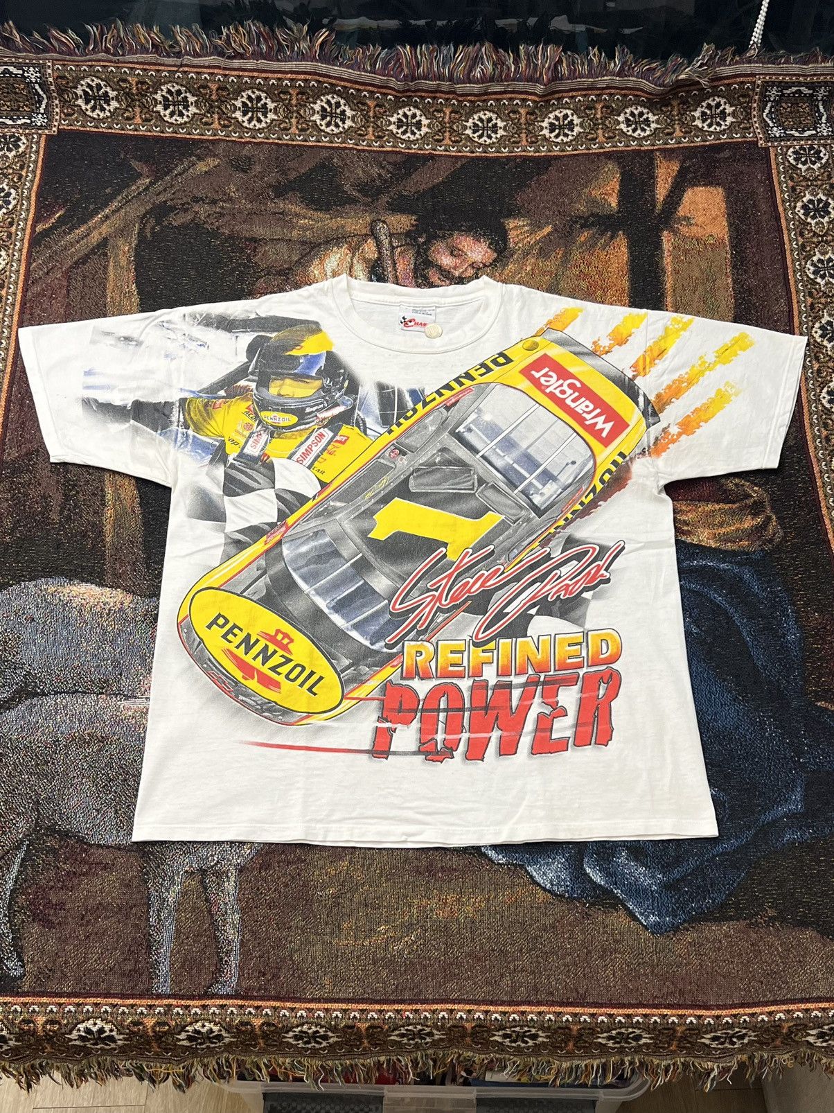NASCAR Vintage NASCAR Steve Pack Pennzoil AOP Tee Size US L / EU 52-54 / 3 - 2 Thumbnail