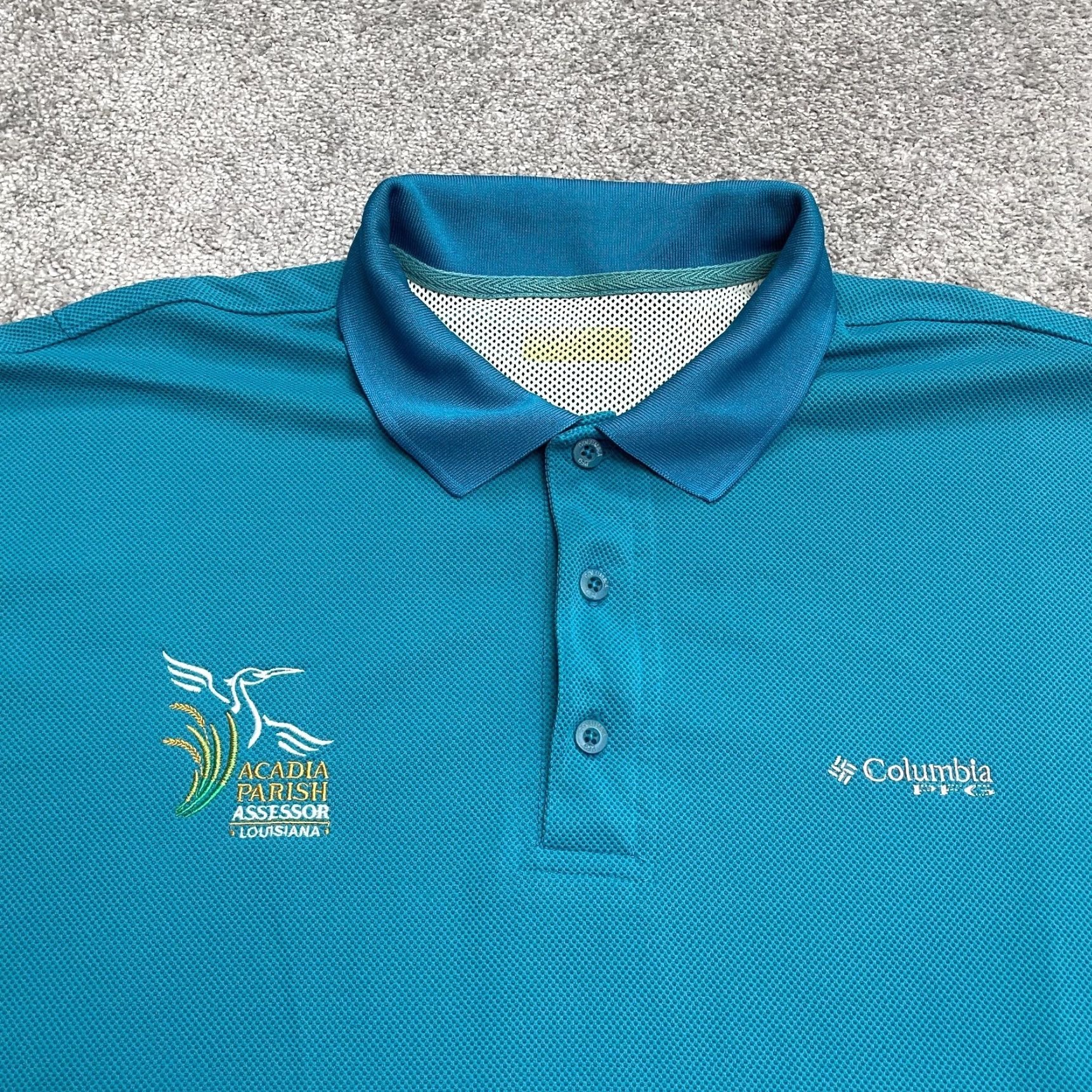 Vintage Columbia PFG Omni Shade Perfect Cast Polo Shirt Mens 2XL Blue Short Sleeve Size US XXL / EU 58 / 5 - 3 Thumbnail