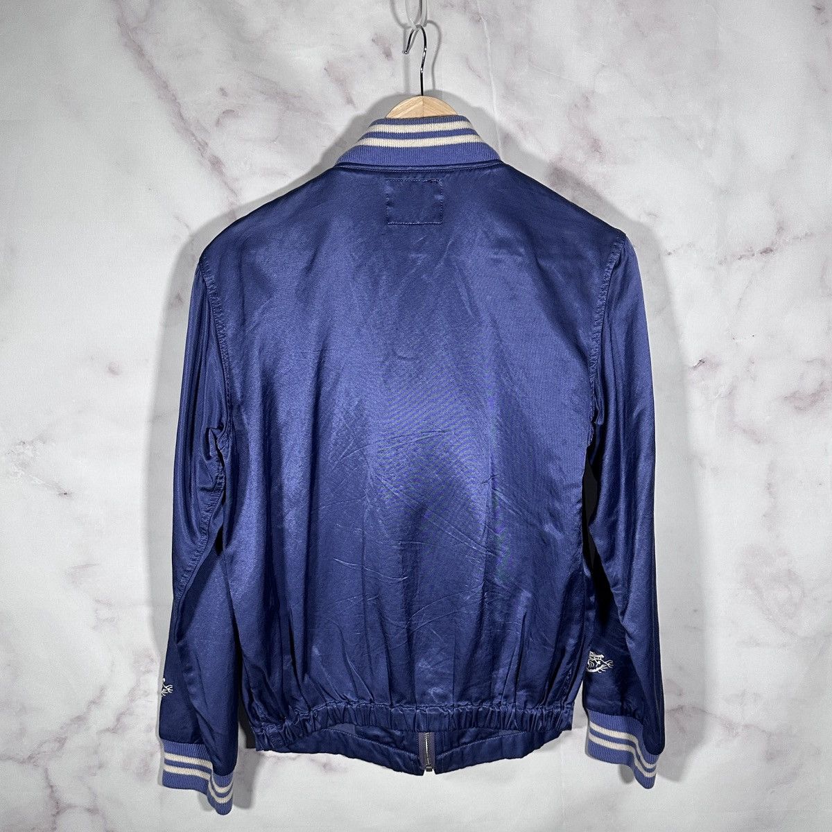 Needles Purple Satin Varsity Zip-Up Jacket Size US S / EU 44-46 / 1 - 5 Thumbnail