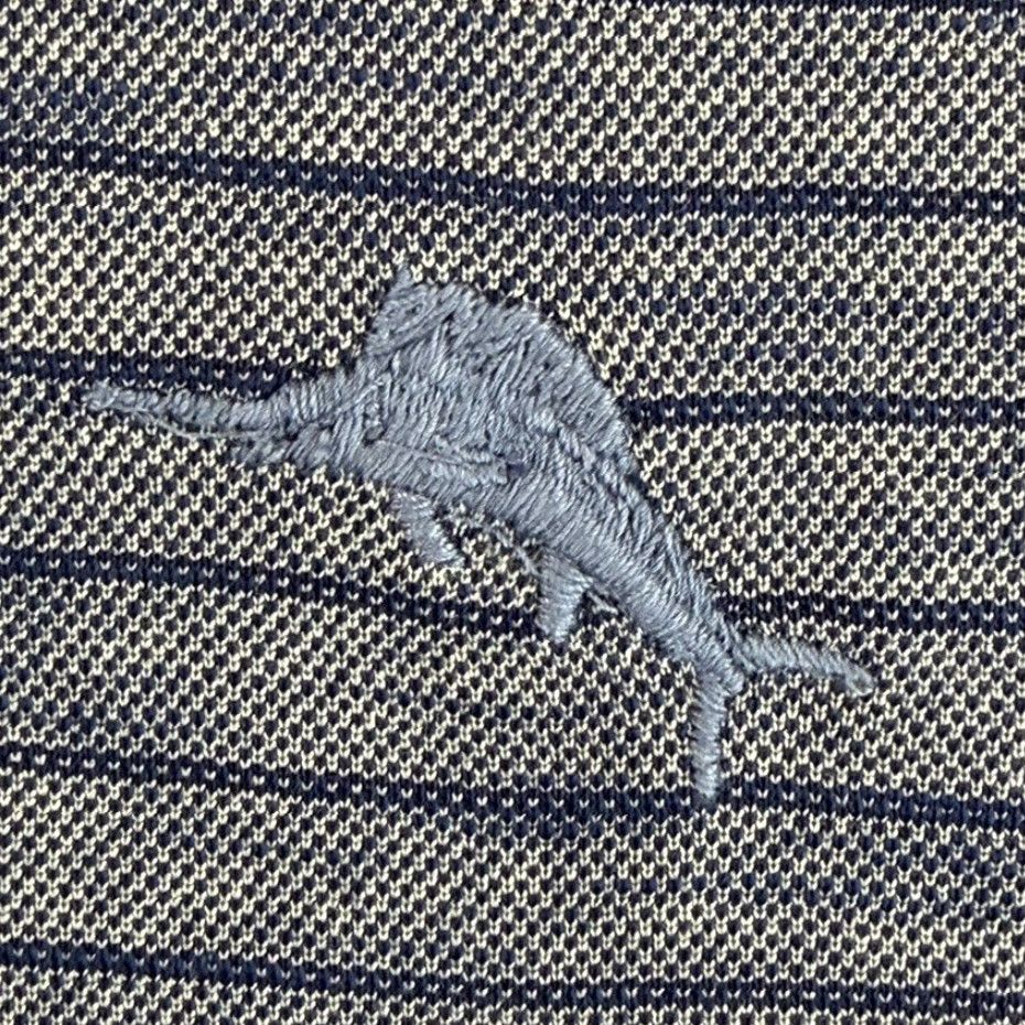 Tommy Bahama Tommy Bahama Performance Golf Polo Shirt Men M Blue Striped Embroidered Marlin Logo Polo Shirt Rose? No. Size US M / EU 48-50 / 2 - 3 Thumbnail