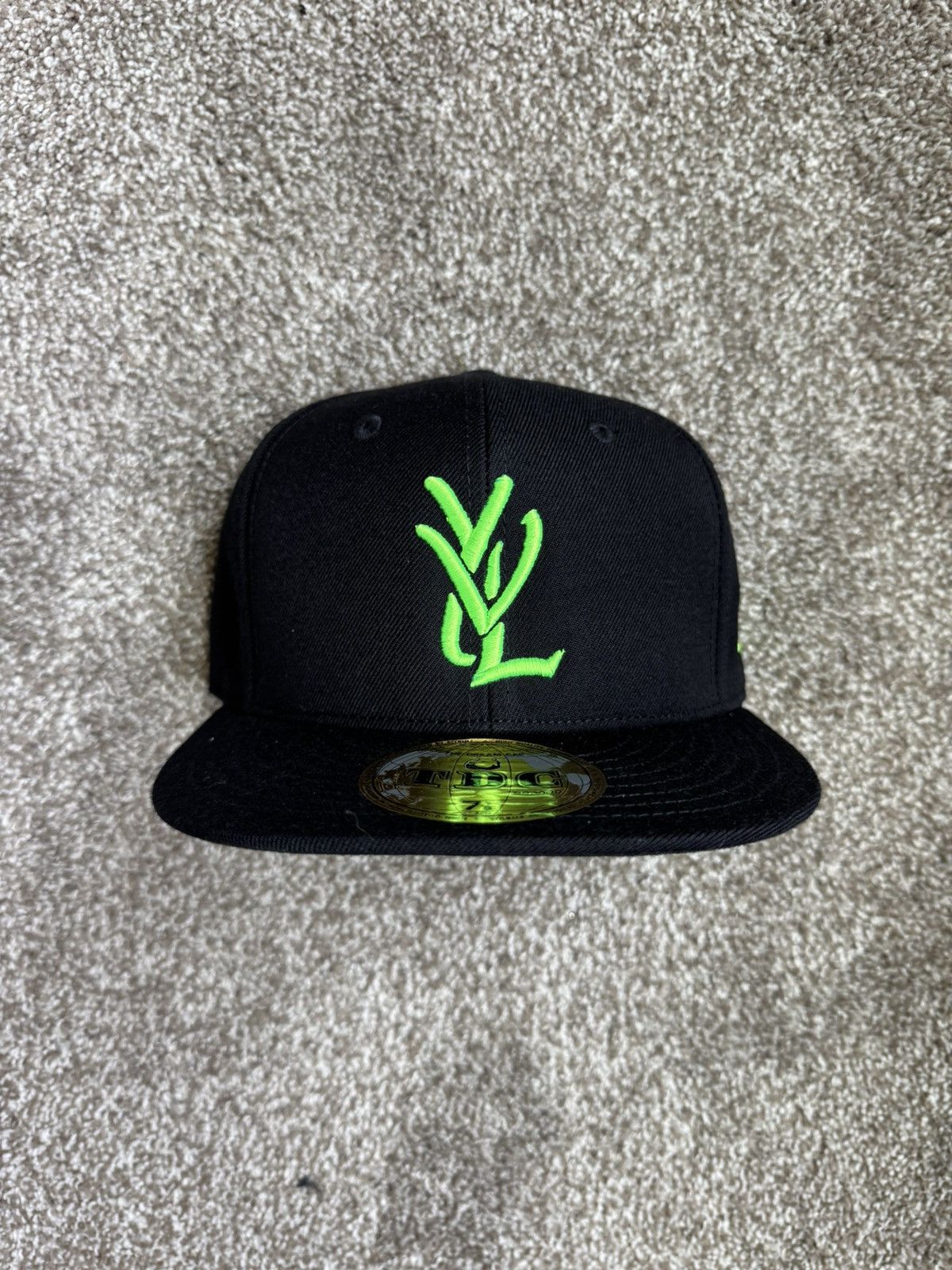 New Era Playboi Carti YVL Opium Fitted Hat Black Neon Green