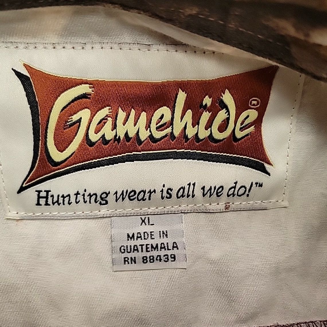 Realtree VINTAGE Gamehide Shirt Mens XL Brown Realtree AP Camoflage 100% Cotton Hunting Shirt Size US XL / EU 56 / 4 - 6 Thumbnail