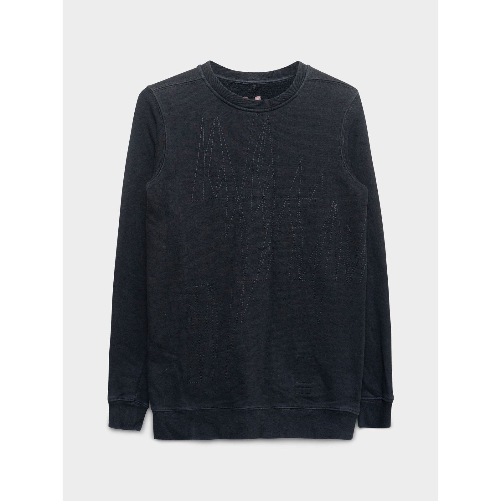 Rick Owens Scribble Embroidered Crewneck Size US XS / EU 42 / 0 - 1 Thumbnail