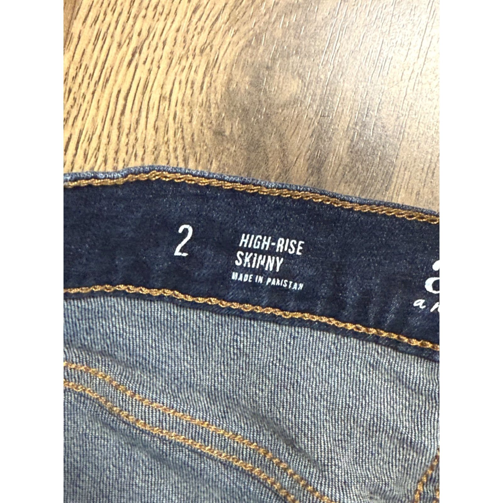 Vintage a.n.a Jeans Women's 2 Blue Denim High Rise Skinny Jeans 38" Inseam 28" Stretch Regular Vintage: No Size 26" / US 2 / IT 38 - 3 Thumbnail
