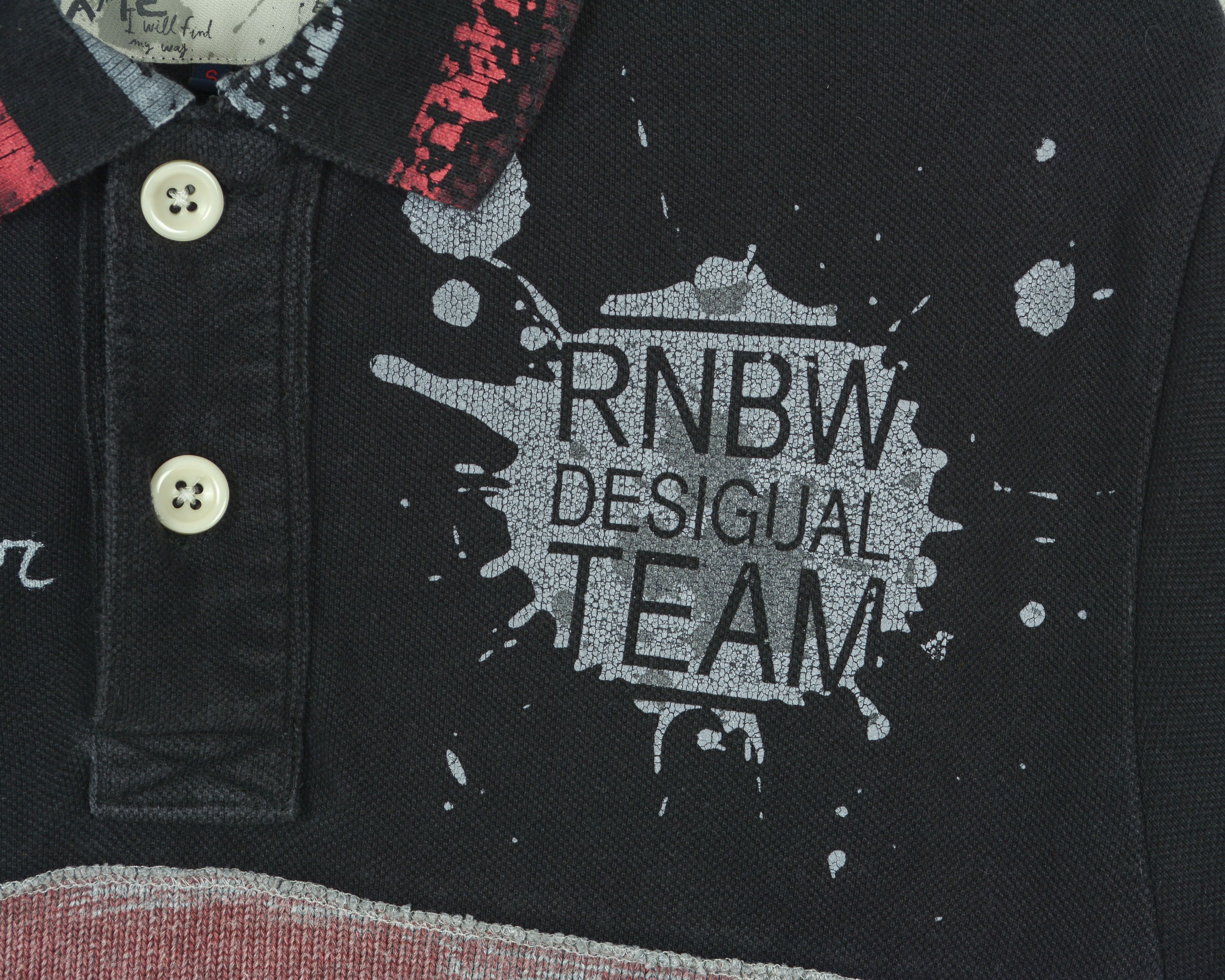 Desigual Slim Fit S Polo Shirt Short Sleeve T-shirt Cotton Size US S / EU 44-46 / 1 - 6 Thumbnail