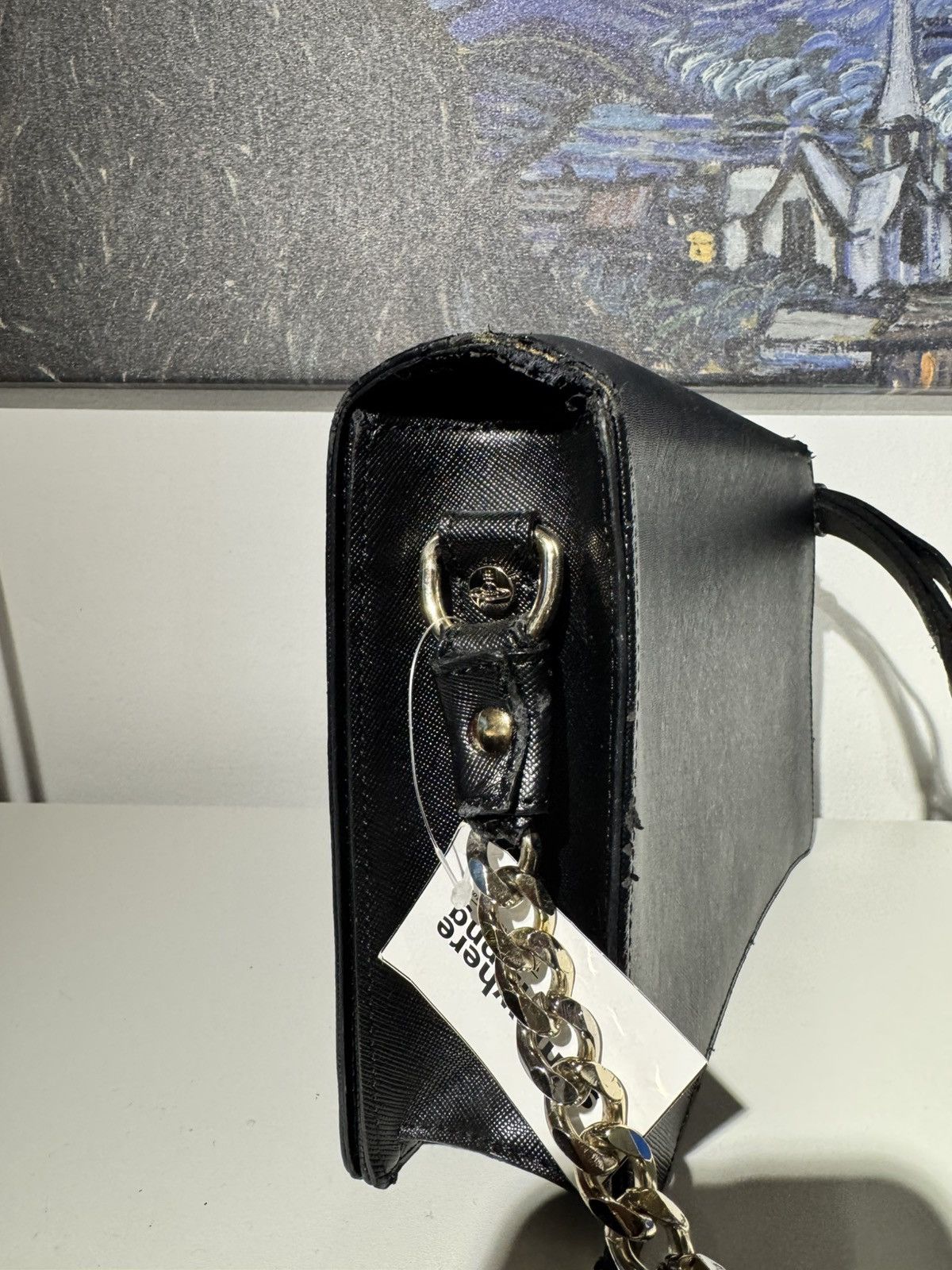 Vivienne Westwood Vivienne Westwood Chain Shoulder Bag/ Opio Saffiano Leather Size ONE SIZE - 5 Thumbnail