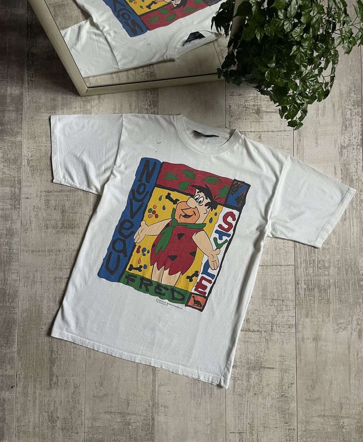 Cartoon Network × Vintage Vintage Flinstones 1990 Fred Hanna-Barbera T-Shirt Size US M / EU 48-50 / 2 - 1 Thumbnail