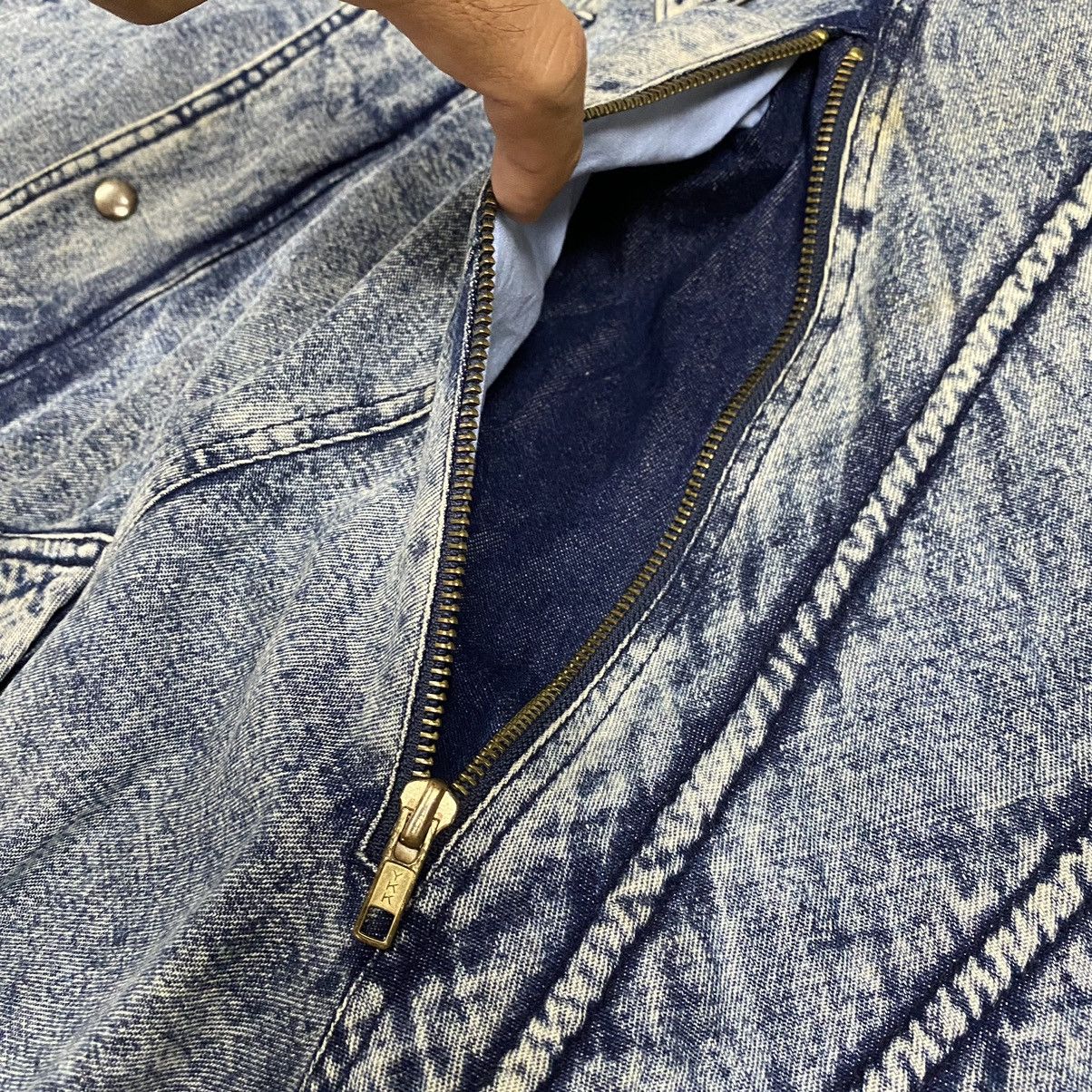 Japanese Brand × Vintage Vintage 80s Gleeman denim bomber jacket Size US L / EU 52-54 / 3 - 23 Thumbnail