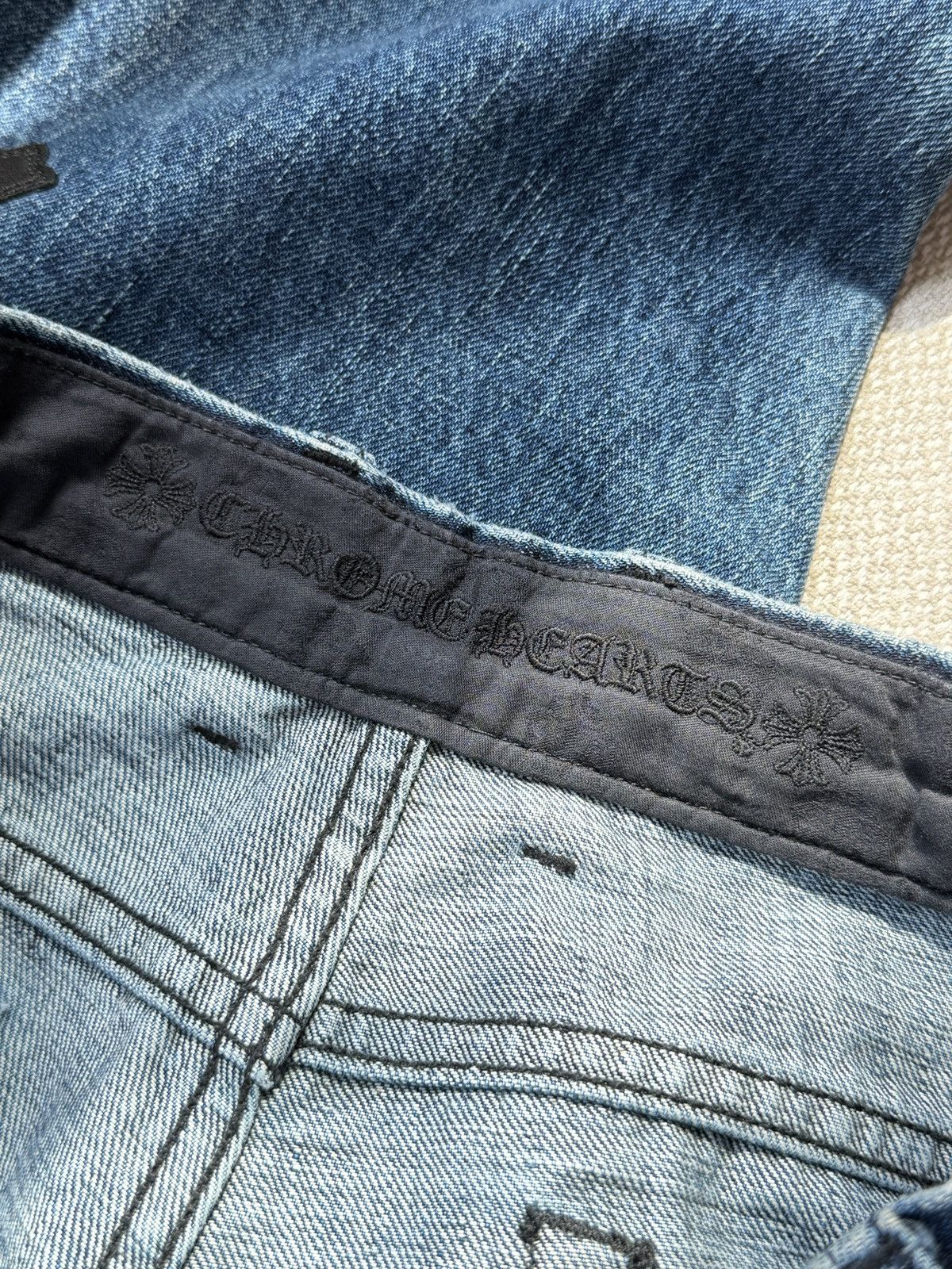 Chrome Hearts Chrome Hearts Multicolor Cross Patches Blue Jeans Size US 38 / EU 54 - 8 Thumbnail