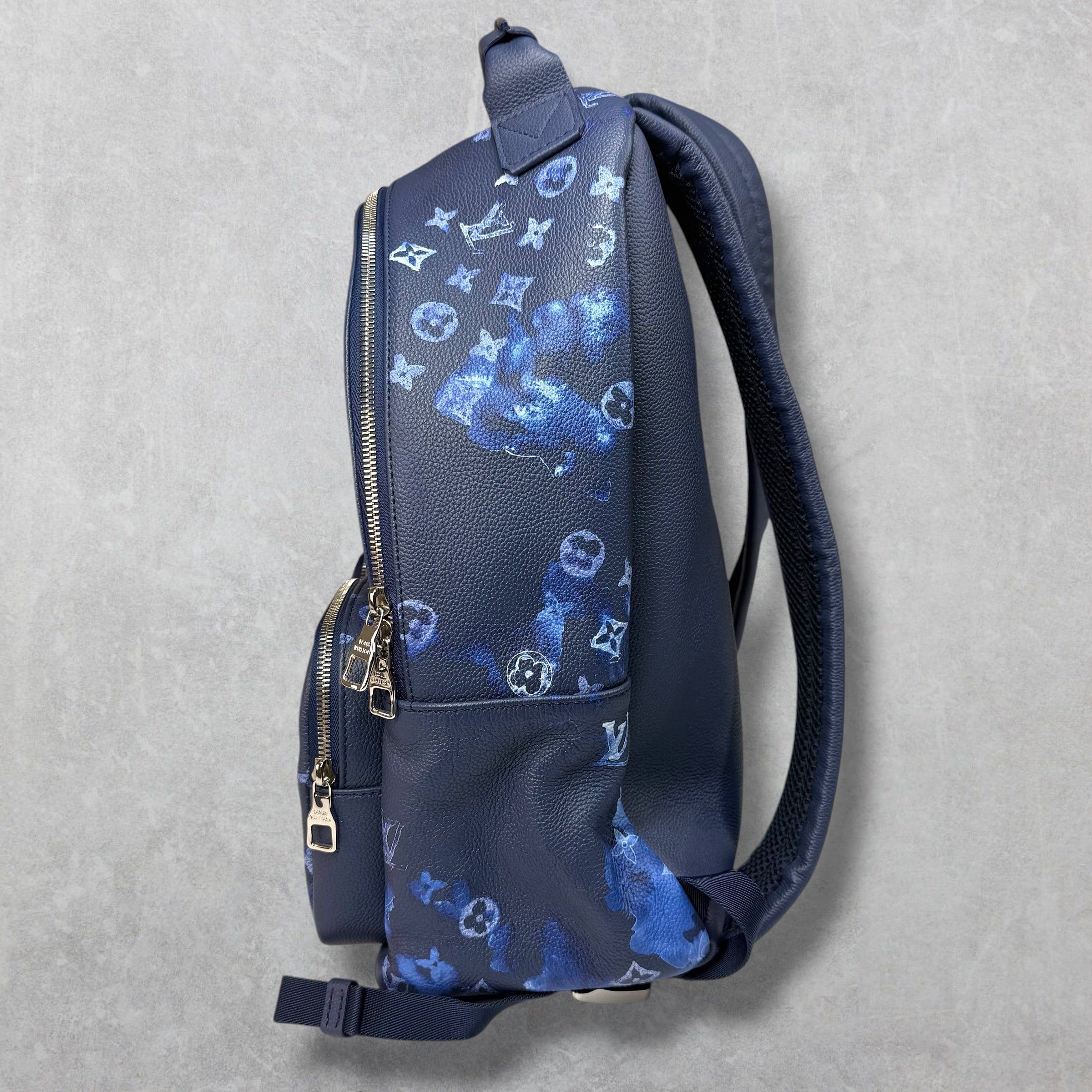 Louis Vuitton Louis Vuitton Navy Watercolor Monogram Backpack Size ONE SIZE - 3 Thumbnail