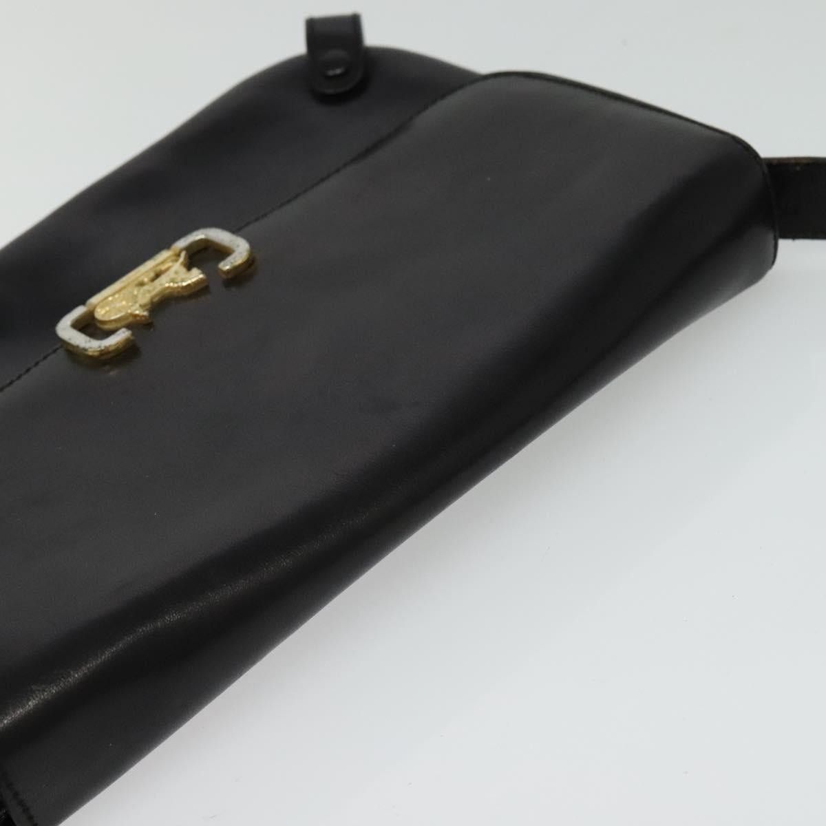 Celine CELINE Shoulder Bag Leather Black Gold Size ONE SIZE - 6 Thumbnail
