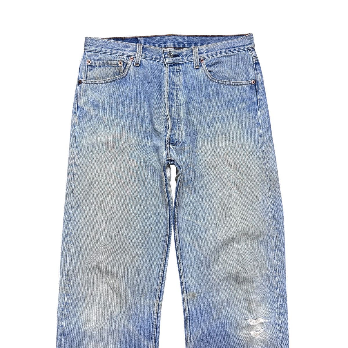 Levi's Vintage Levis 501 Distressed Jeans Grunge Size US 34 / EU 50 - 3 Thumbnail