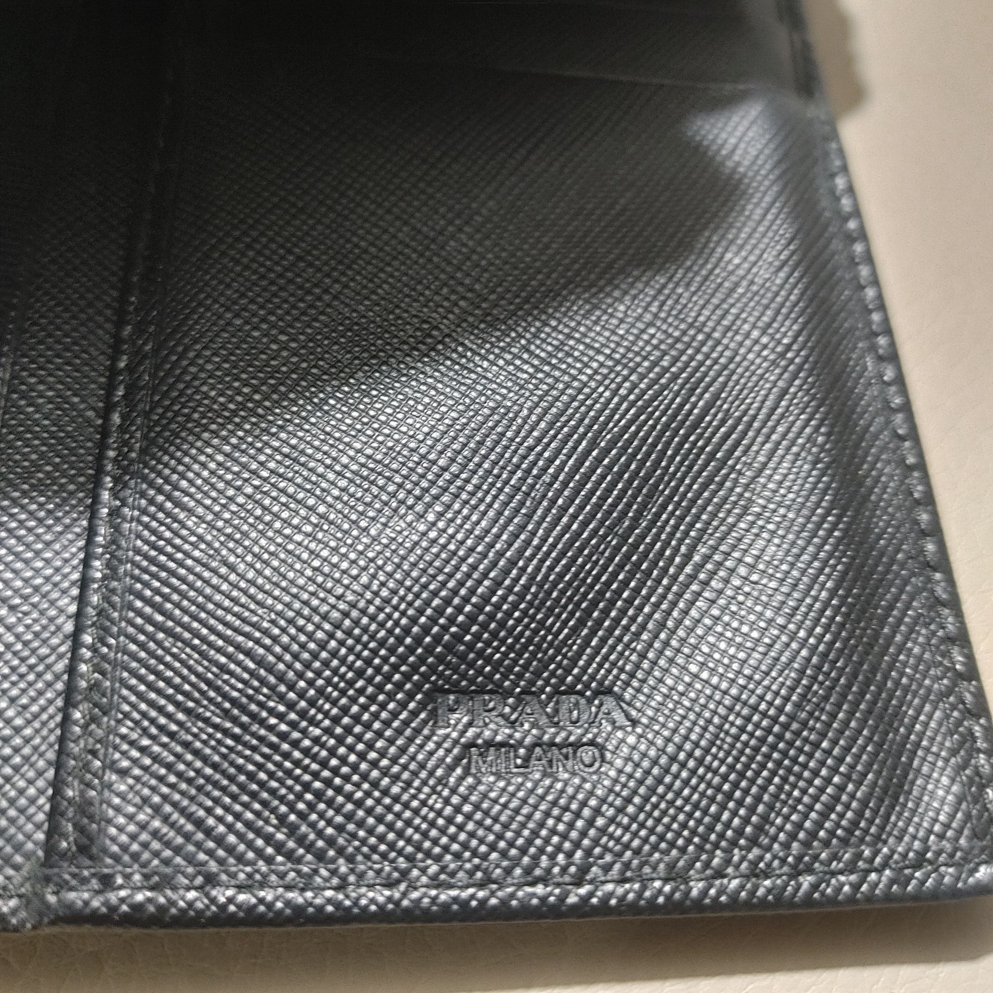 Prada Prada Wallet Milano Black Leather Vinyl Long Metal Zipper Ca Size ONE SIZE - 5 Thumbnail