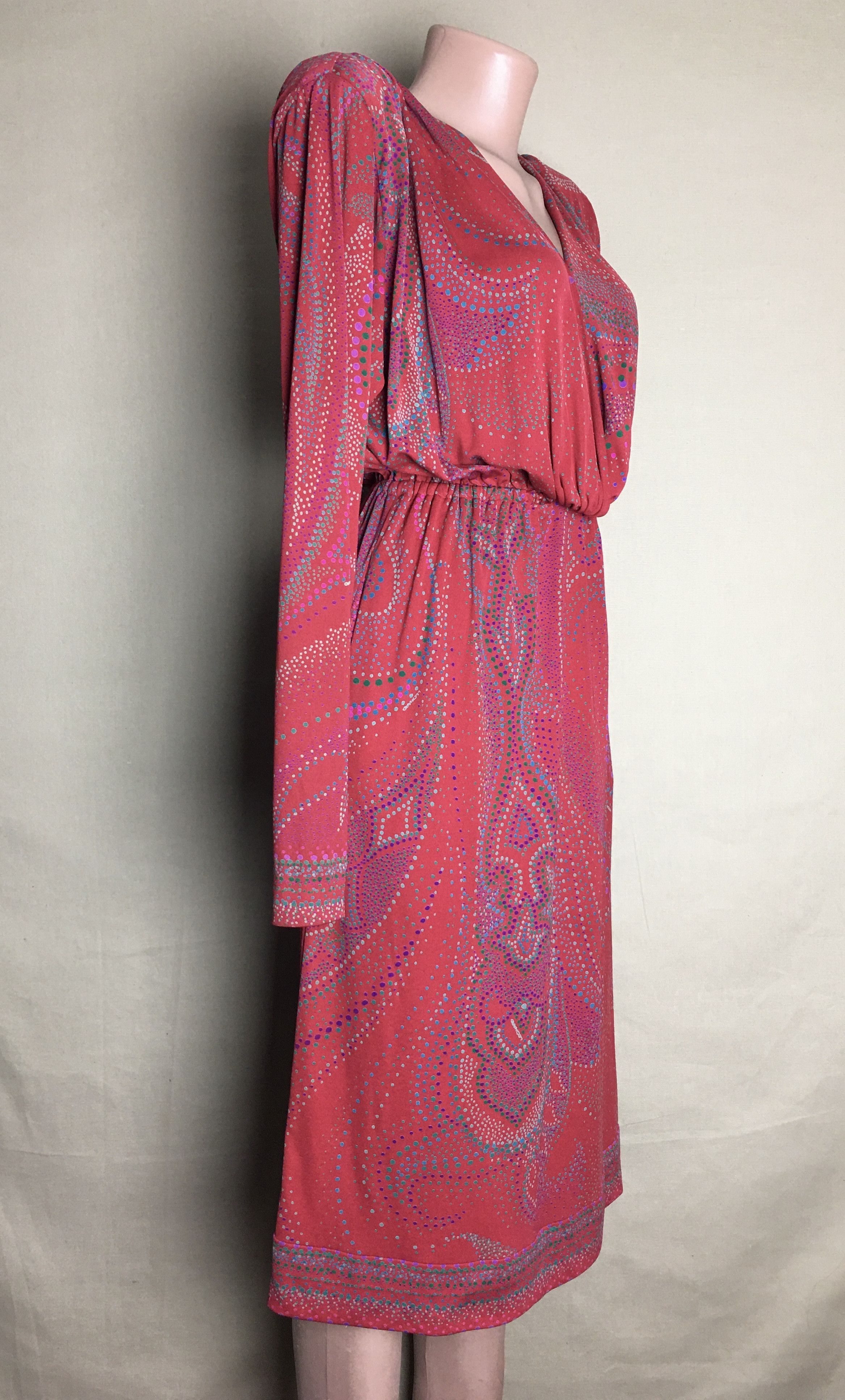 Leonard Paris Leonard Paris Vintage Silk Dress Paisley Print Size M / US 6-8 / IT 42-44 - 6 Thumbnail