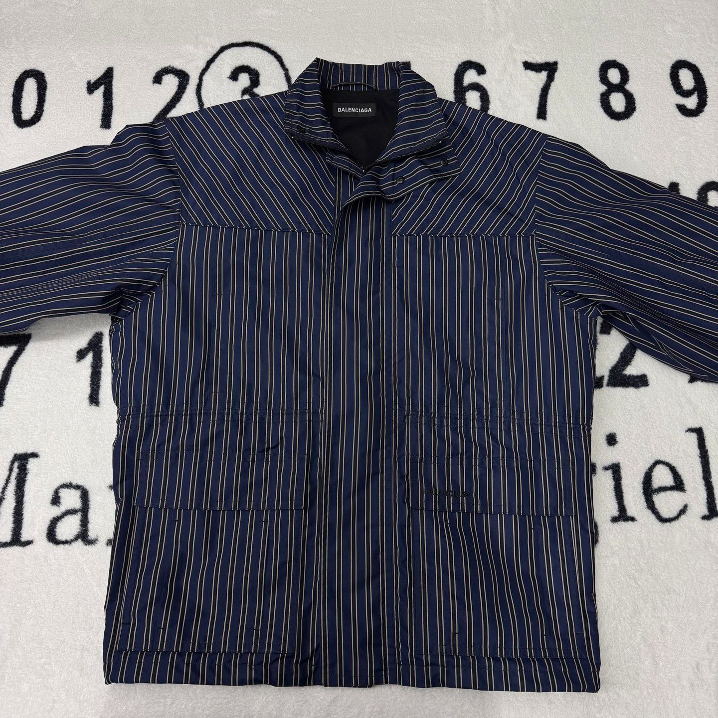 Balenciaga Balenciaga Striped Blue Light Jacket 48 Men Size US XL / EU 56 / 4 - 1 Thumbnail