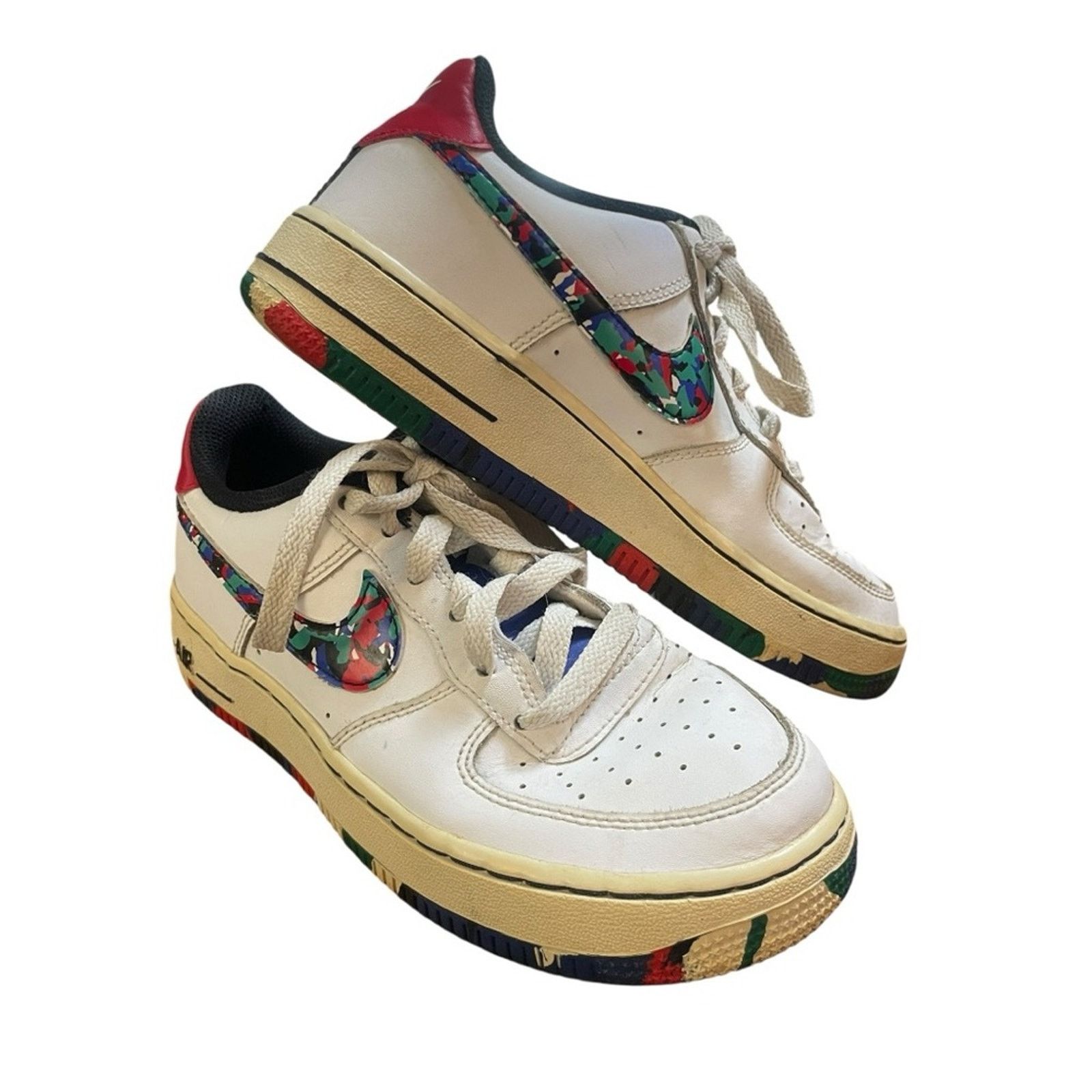 Nike NIKE Air Force 1 Low Crayon White Multi Colored Size 4Y Size US 5.5 / IT 35.5 - 4 Thumbnail