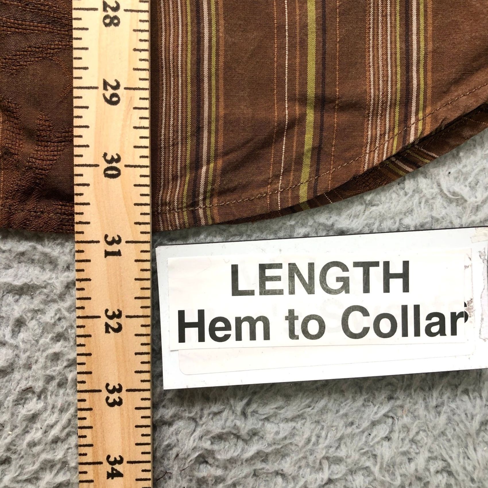 Tommy Bahama Tommy Bahama Button Up Dress Shirt Striped Long Sleeve Mens Large L Brown Size 42R - 6 Thumbnail