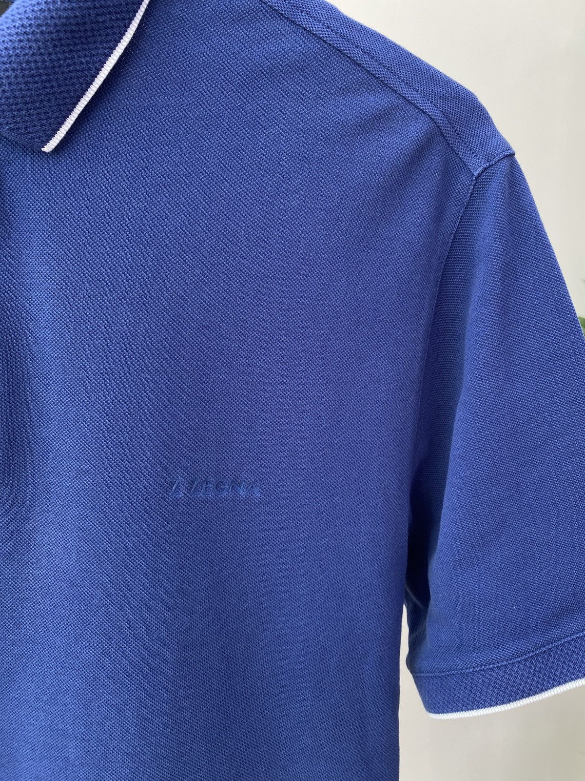 Z Zegna Vintage Z Zegna Navy Embroidered Logo Polo Shirt Size US M / EU 48-50 / 2 - 4 Thumbnail