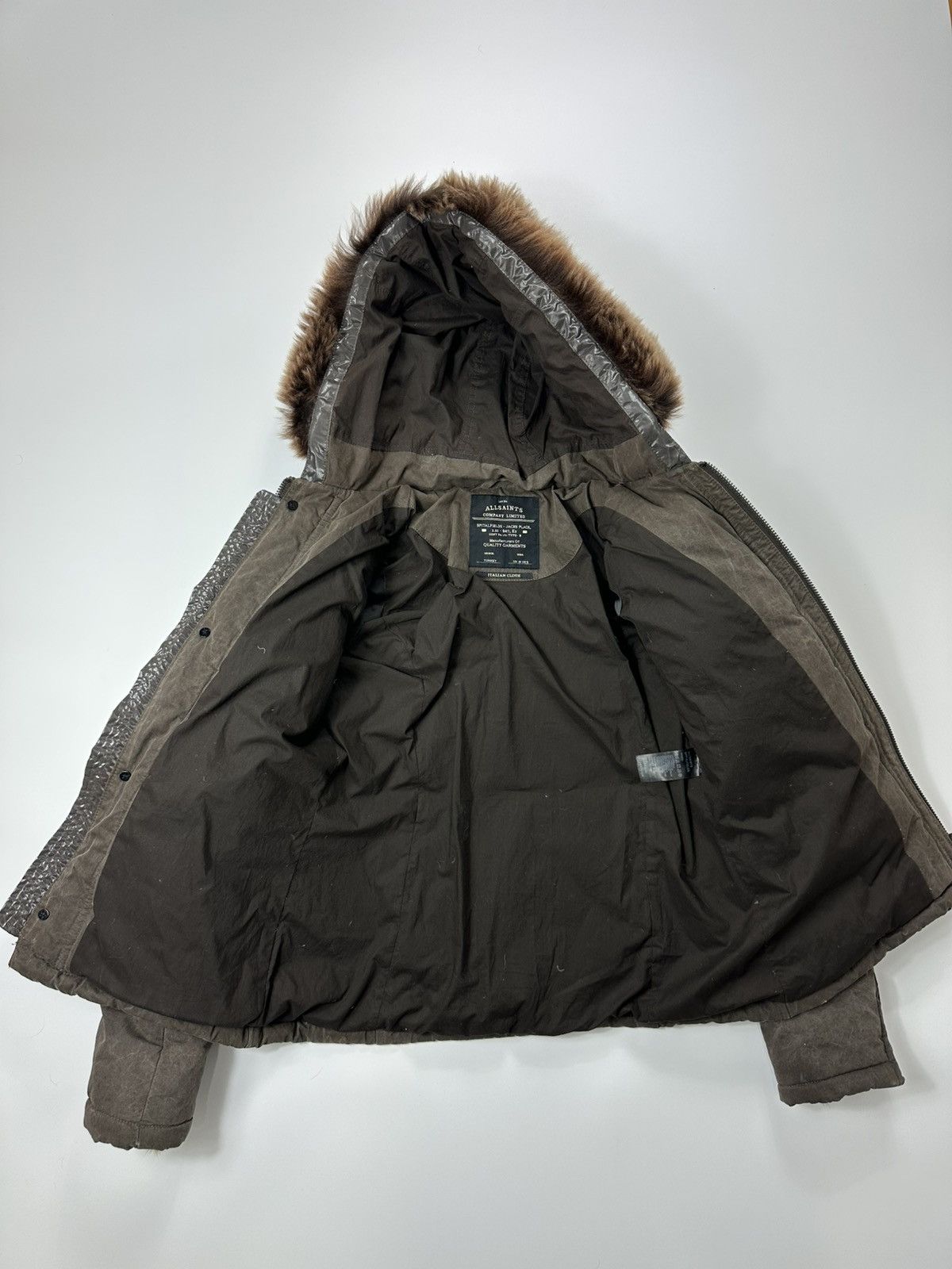 Allsaints Allsaints Jacket Fur Hoodie Zip Avant-Garde Style Size M / US 6-8 / IT 42-44 - 7 Thumbnail
