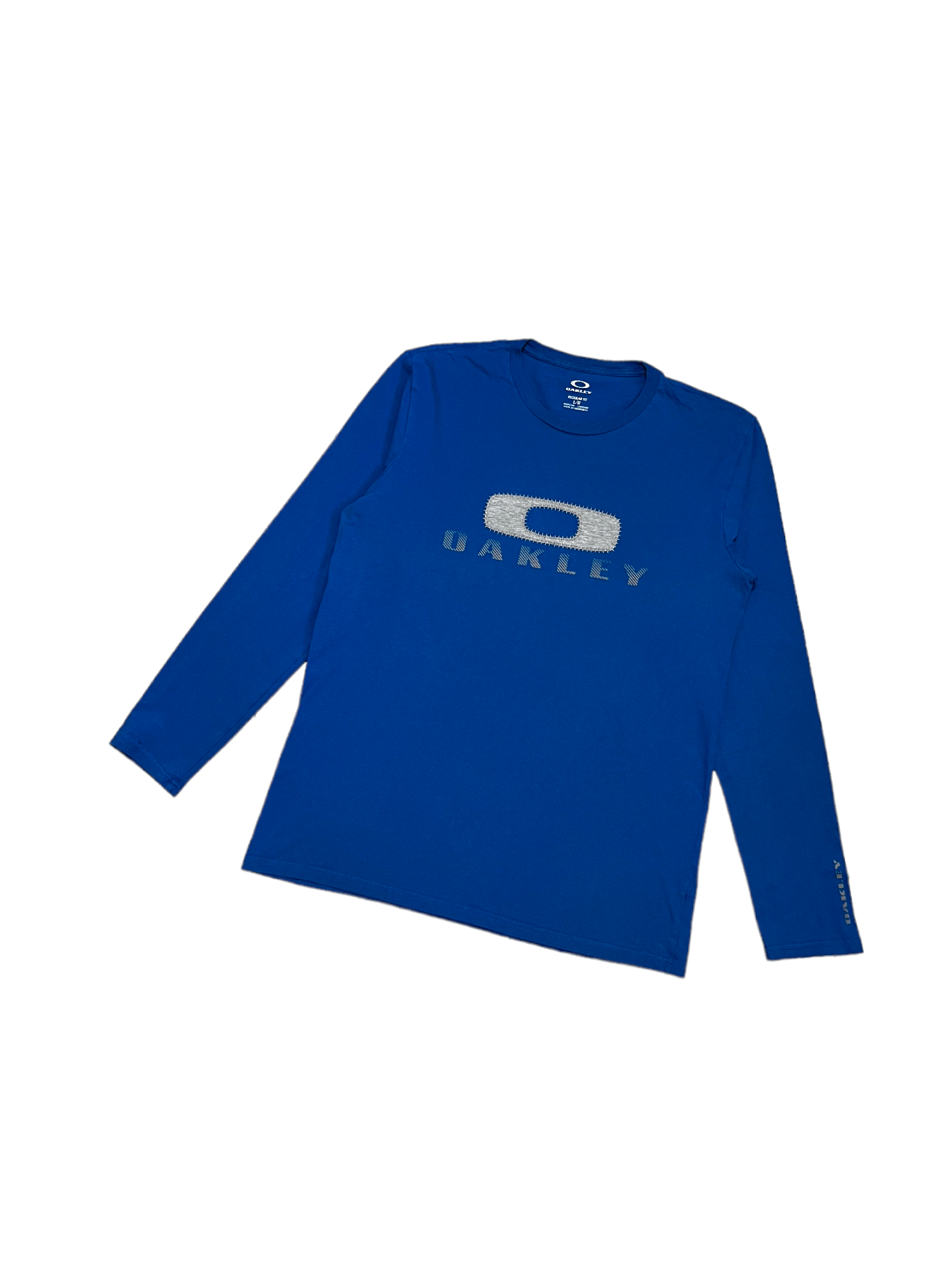 Oakley 🔵 OAKLEY Y2K STREETWEAR BIG LOGO BLUE VINTAGE LONG SLEEVE Size US L / EU 52-54 / 3 - 2 Thumbnail