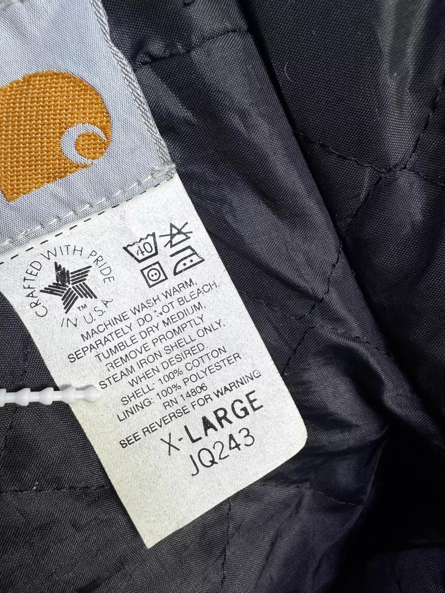 Carhartt Carhartt Mainline Vintage JQ243 HTG XL Hooded Work Jacket Size US XL / EU 56 / 4 - 9 Thumbnail