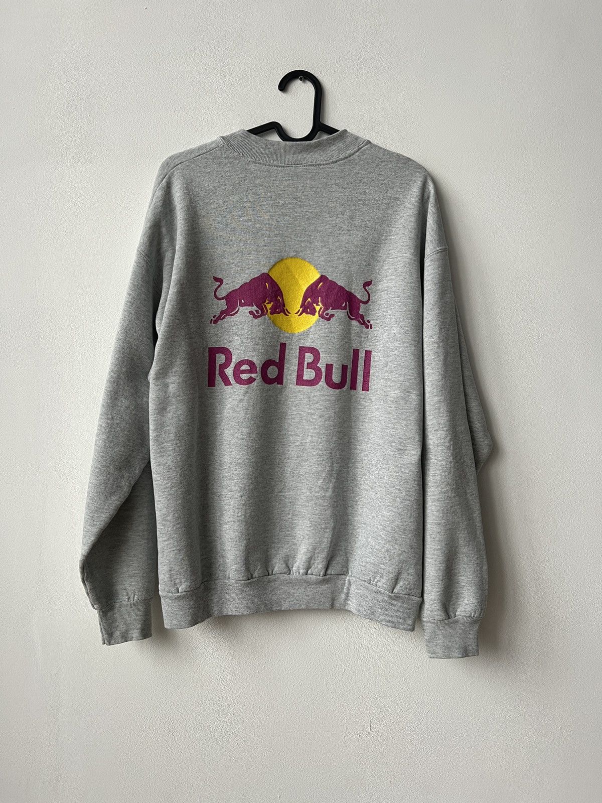 Red Bull Vintage Red Bull Big Logo Cotton Grey Sweatshirt Size M/L Size US M / EU 48-50 / 2 - 10 Thumbnail