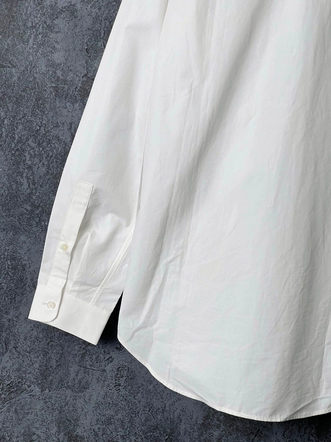 Valentino VALENTINO Men's White Cotton LS Shirt 37 Size US XXS / EU 40 - 6 Thumbnail