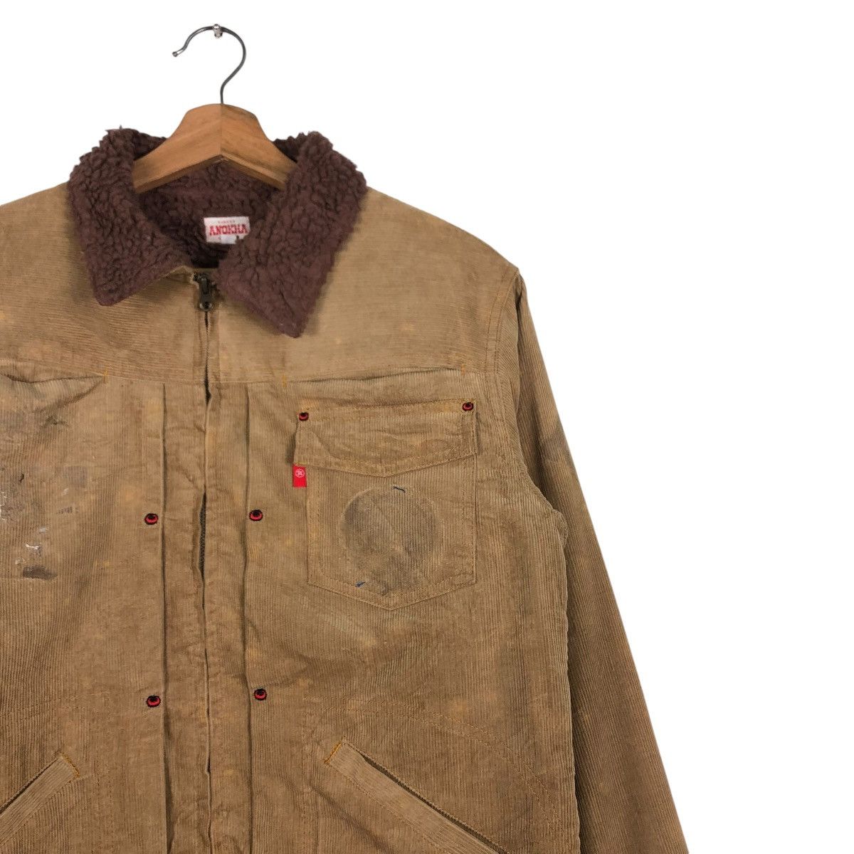 Hysteric Glamour 🔥VINTAGE CORDUROY BIKER JACKET ANOKHA SHEARLING BUTTON Size US L / EU 52-54 / 3 - 6 Thumbnail