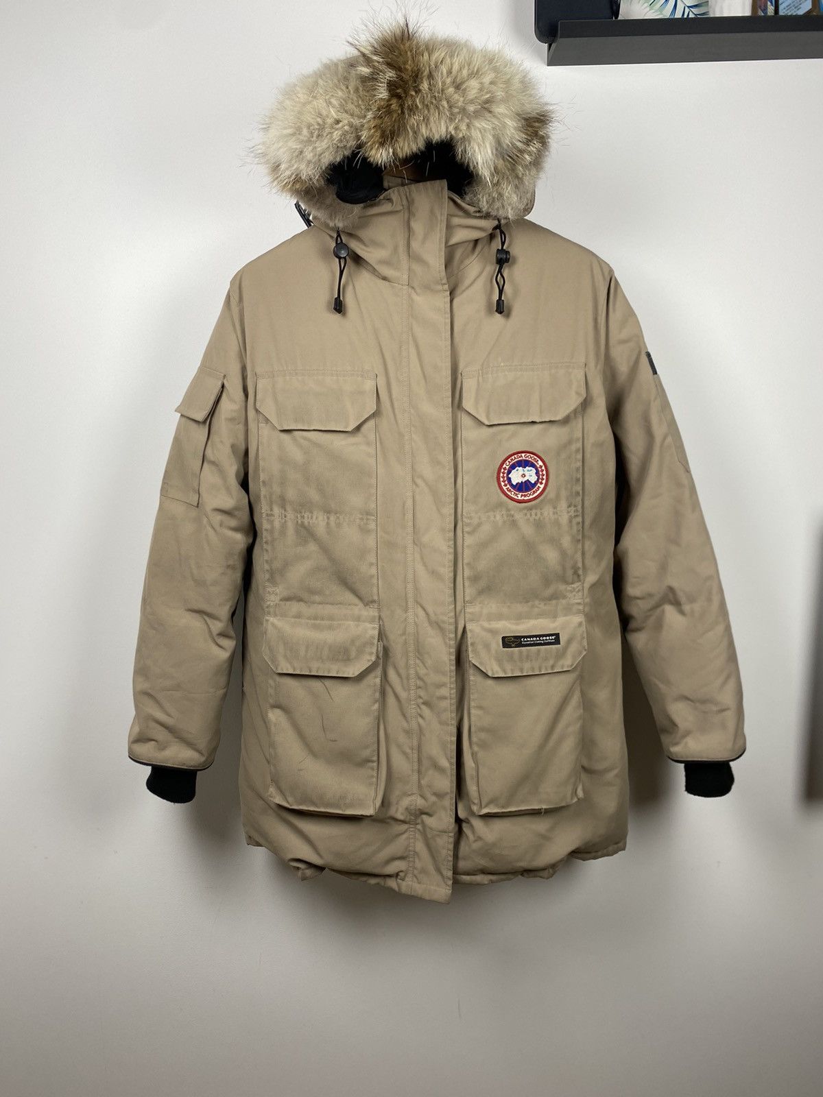 Canada Goose Beige Expedition Men Down Puffer Rare Vintage