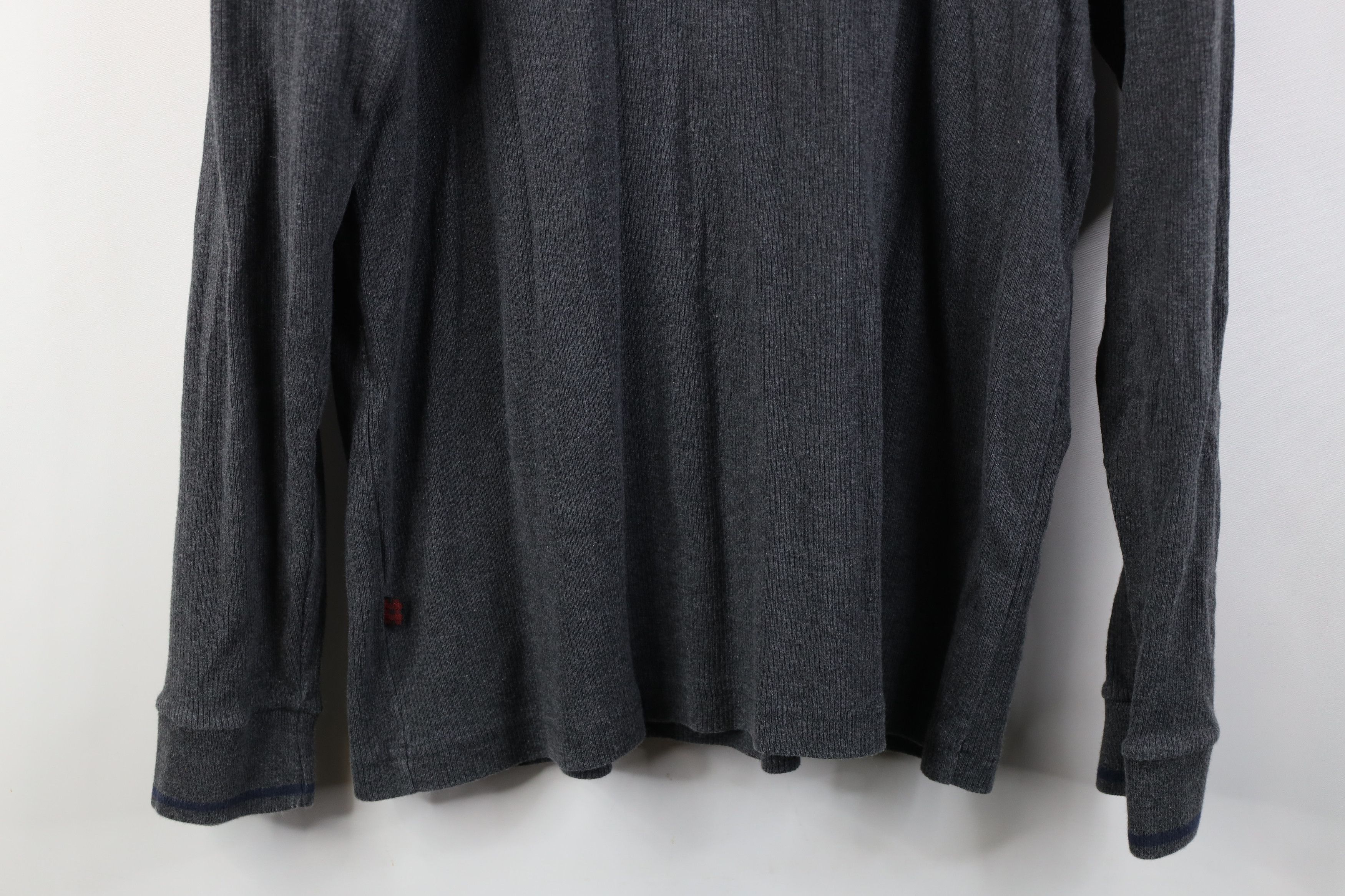 Woolrich Woolen Mills Vintage 90s Woolrich Ribbed Knit Turtleneck T-Shirt Gray USA Size US XL / EU 56 / 4 - 11 Thumbnail