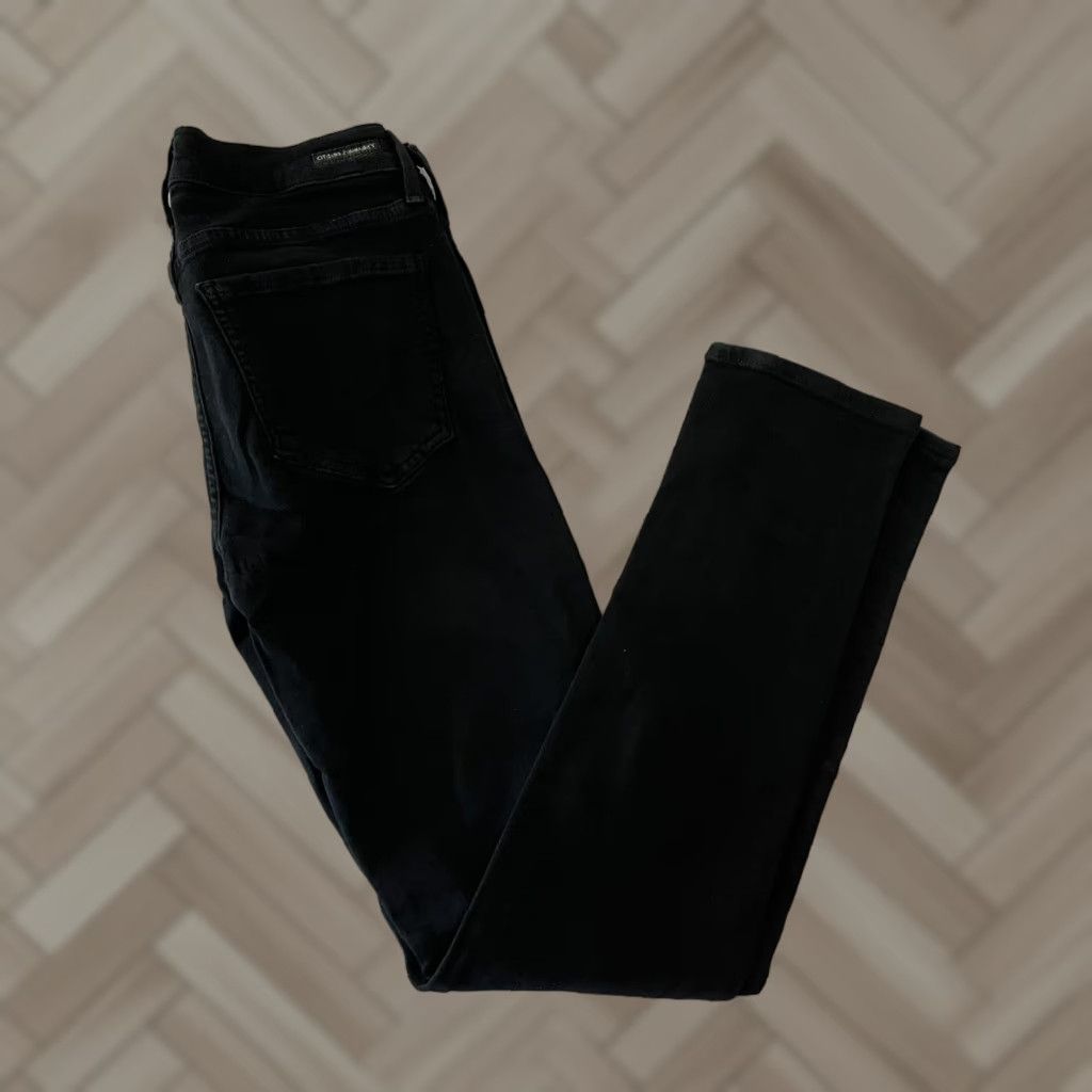 Citizens Of Humanity Citizens of Humanity Avedon Slick Skinny Denim Jeans Black Wash Womens 31 Jeans Tight Skinny Denim Black 31 Womens Size 24" / US 00 / IT 34 - 1 Thumbnail