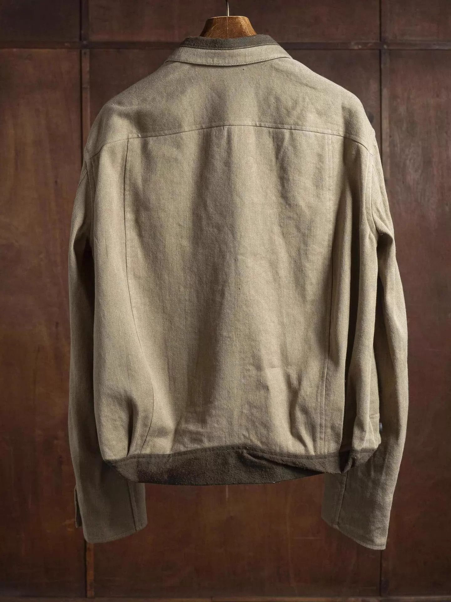 Ziggy Chen Ziggy Chen 25AW Men Khaki Deconstructed Placket Jacket 50 Size US M / EU 48-50 / 2 - 2 Thumbnail