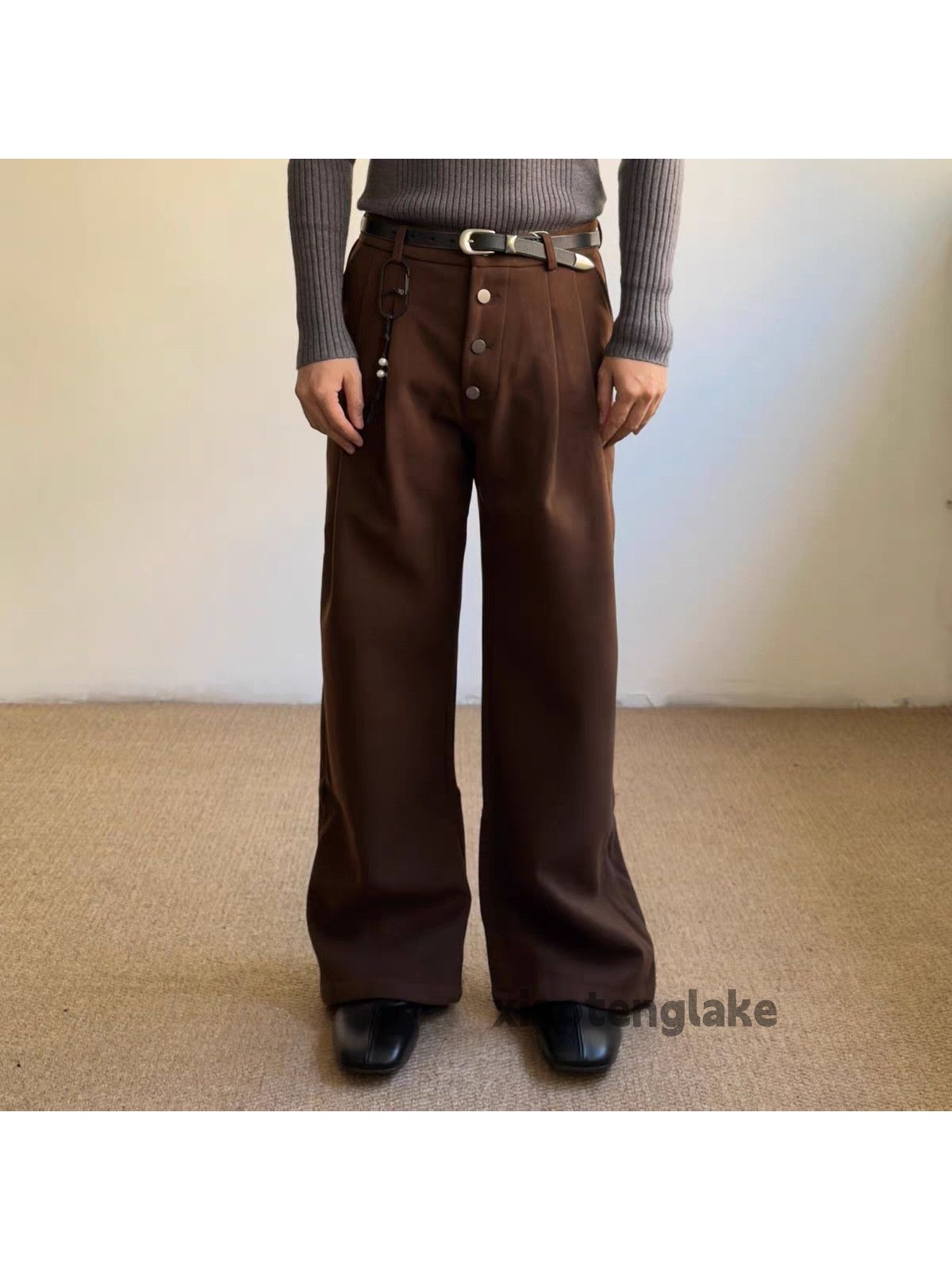 Vintage ltx vintage loose baggy yuppie cleanfit woolen pants Size US 30 / EU 46 - 4 Thumbnail