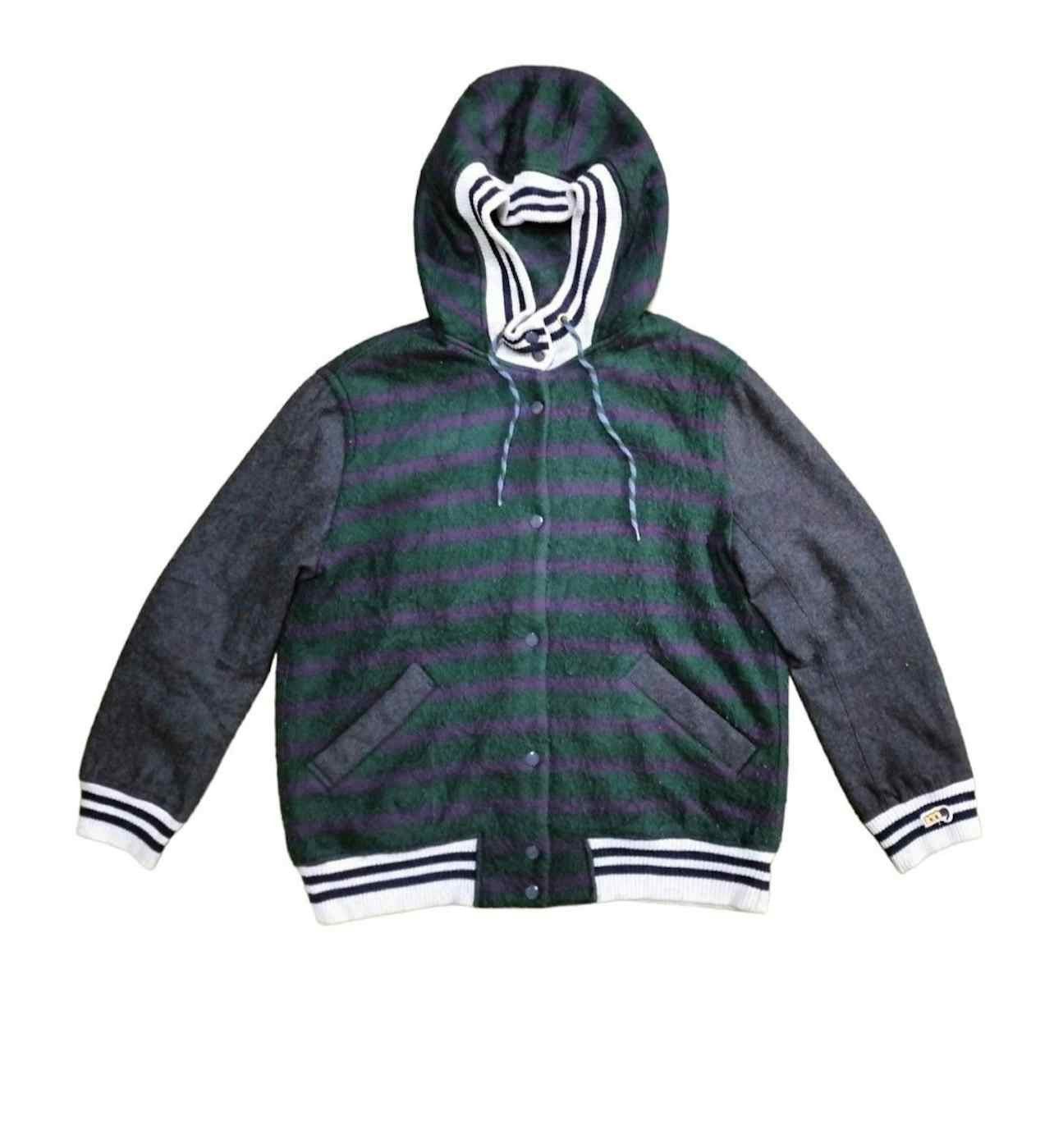 Issey Miyake 🔥Issey Miyake Mercibeaucoup Varsity Hodded Stripe Jacket Size US M / EU 48-50 / 2 - 1 Thumbnail