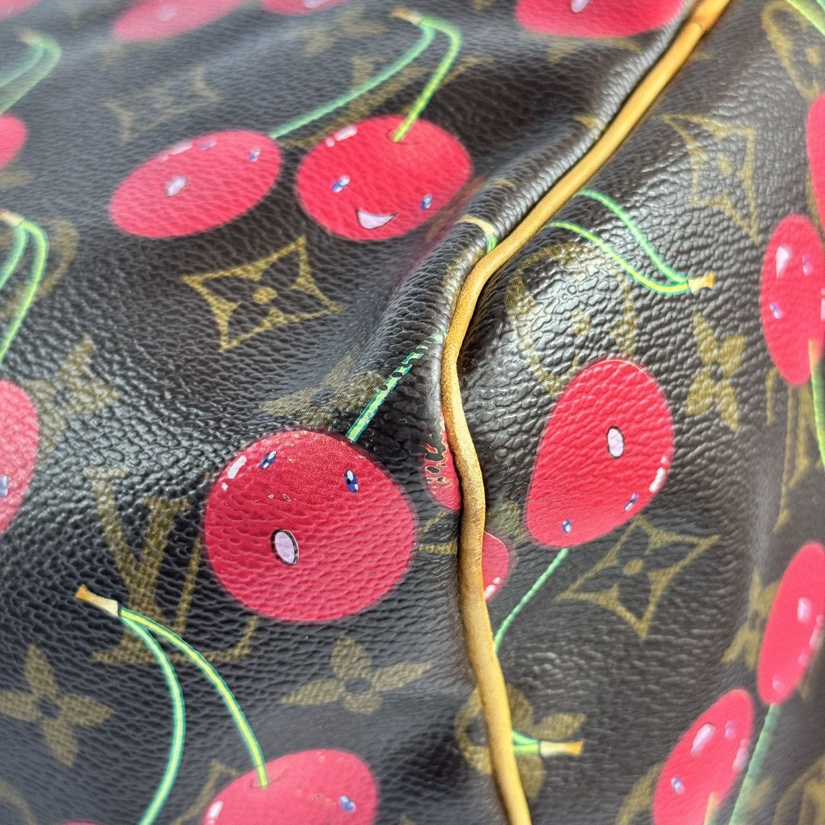 Louis Vuitton × Takashi Murakami 2005 CERISES CHERRY MONOGRAM 45 KEEPALL DUFFLE BAG Size ONE SIZE - 14 Thumbnail
