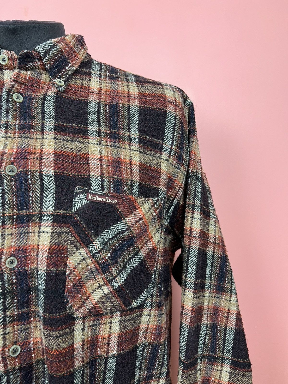 Marlboro Marlboro classic flannel shirt vintage button ups Size US XL / EU 56 / 4 - 7 Thumbnail