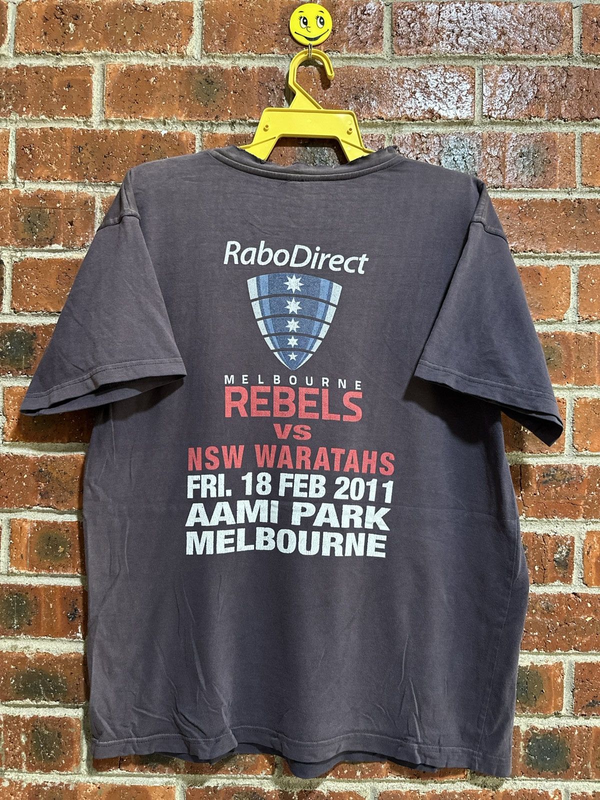 Vintage Thrashed Vintage RoboDirect Melbourne Rebels Sun Faded Tee Size US L / EU 52-54 / 3 - 8 Thumbnail