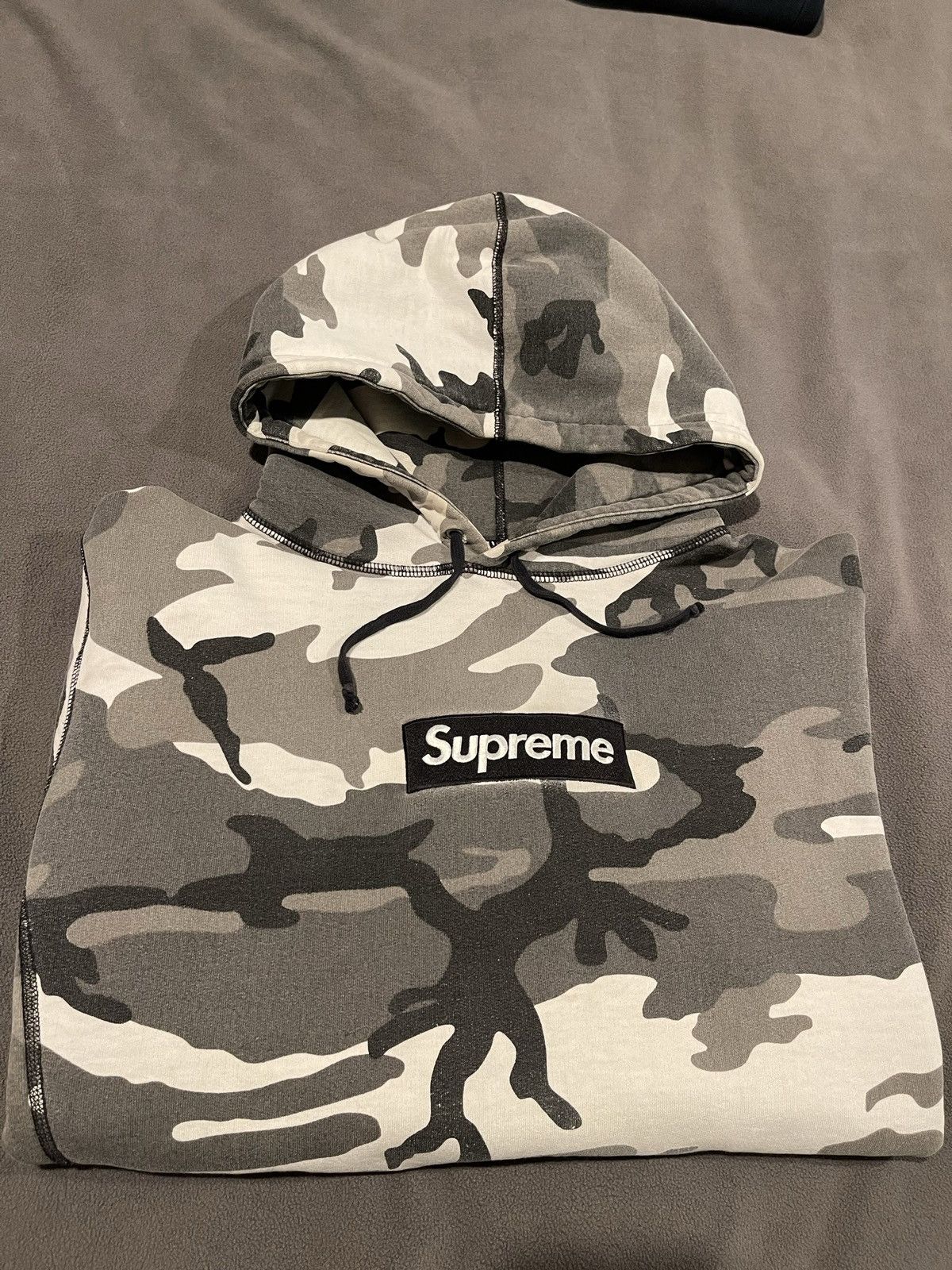 Supreme Supreme Snow Camo Box logo hoodie Size US XL / EU 56 / 4 - 18 Thumbnail