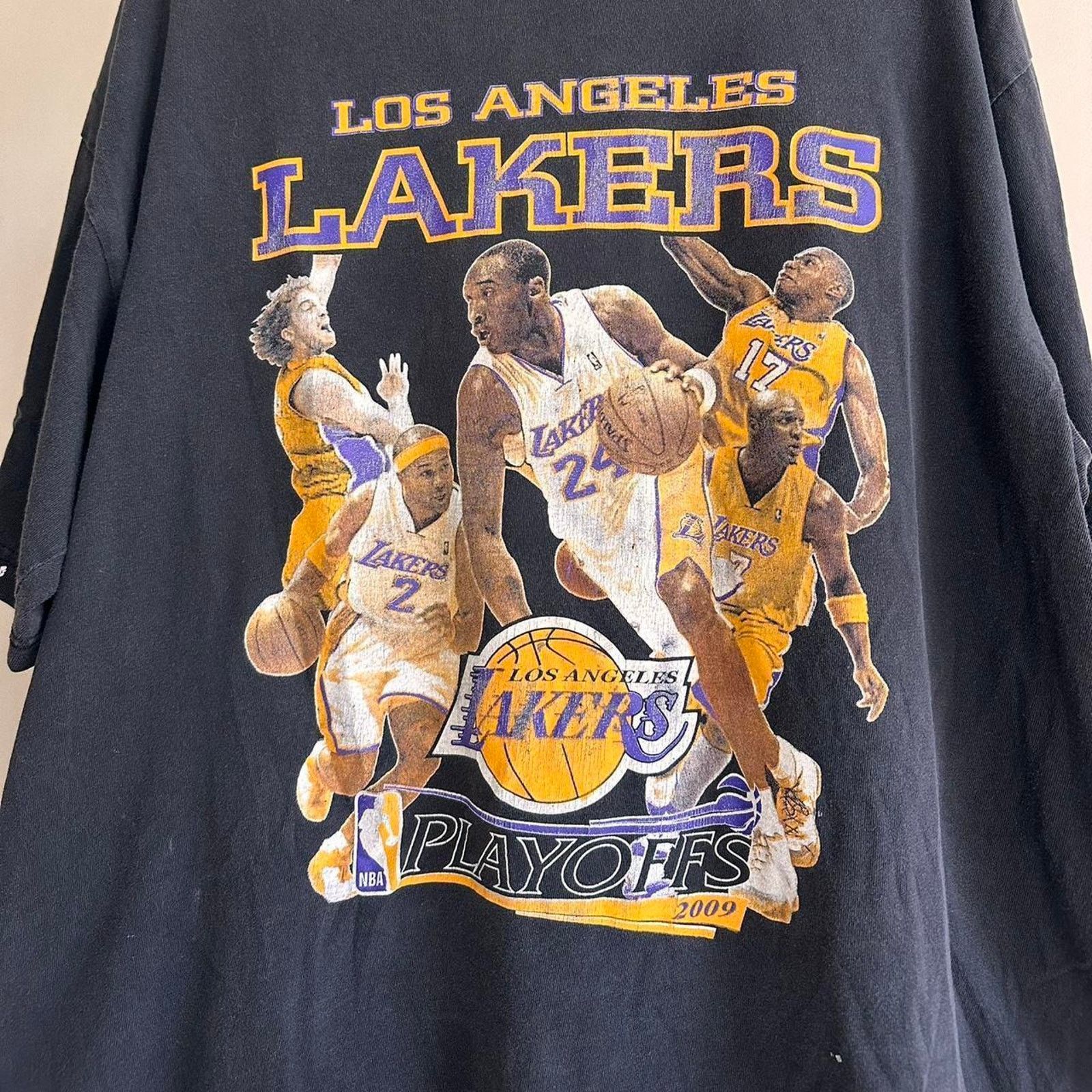 NBA × Rap Tees × Vintage Vintage 2009 Kobe Bryant Lakers Shirt Size US XL / EU 56 / 4 - 3 Thumbnail