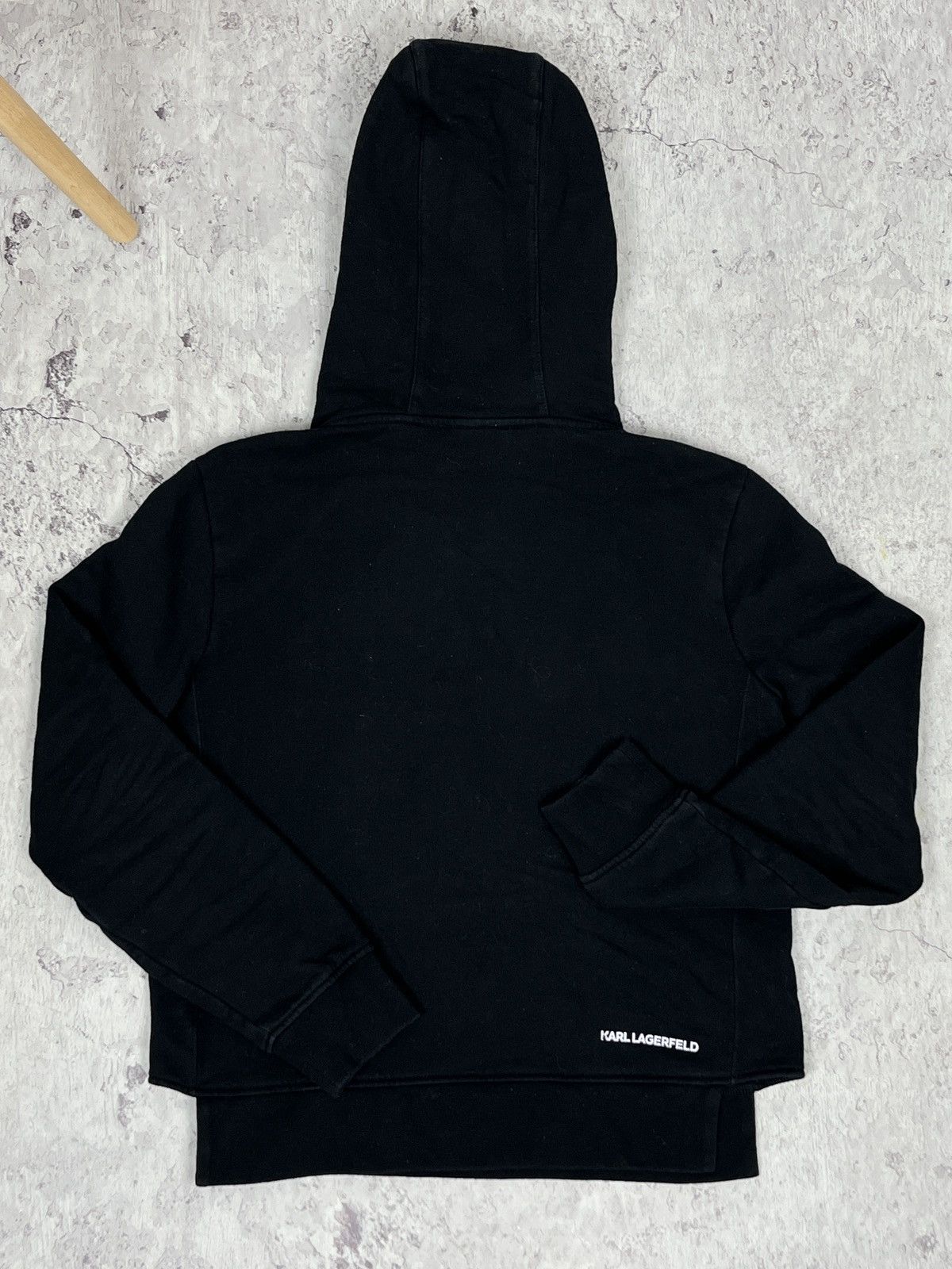 Karl Lagerfeld Women’s Karl Lagerfeld Big Central Logo Black Hoodie Size XS / US 0-2 / IT 36-38 - 10 Thumbnail