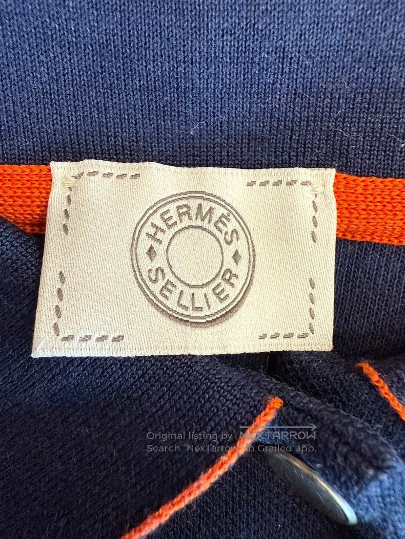 Hermes Hermes Navy blue polo shirt Size M / US 6-8 / IT 42-44 - 5 Thumbnail