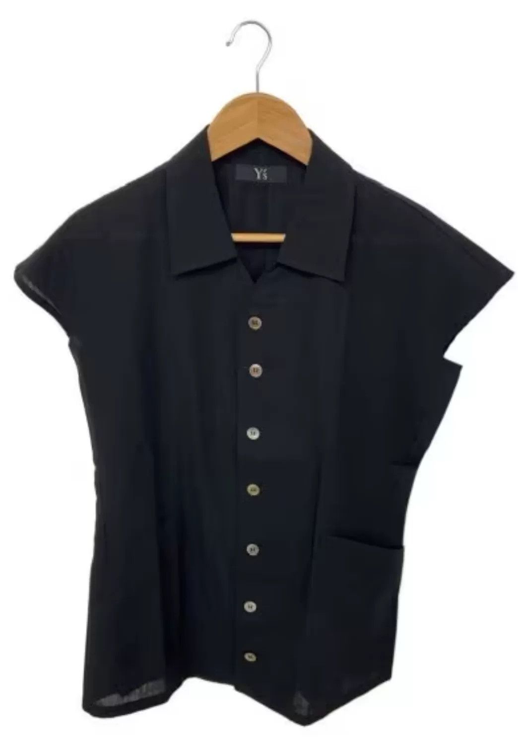 Yohji Yamamoto Y's Yohji Yamamoto Wool Sleeveless Shirt Size US M / EU 48-50 / 2 - 1 Thumbnail