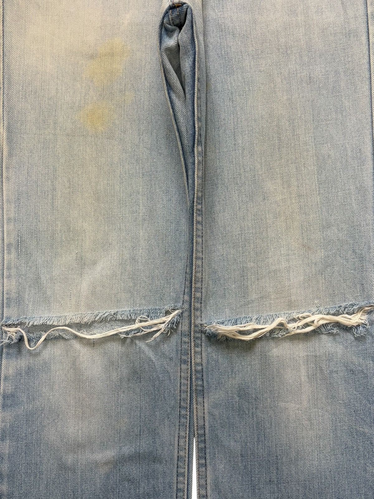 Levi's Vintage 80s Levis Orange Tab Talon Zipper Distress Jeans Size US 28 / EU 44 - 3 Thumbnail