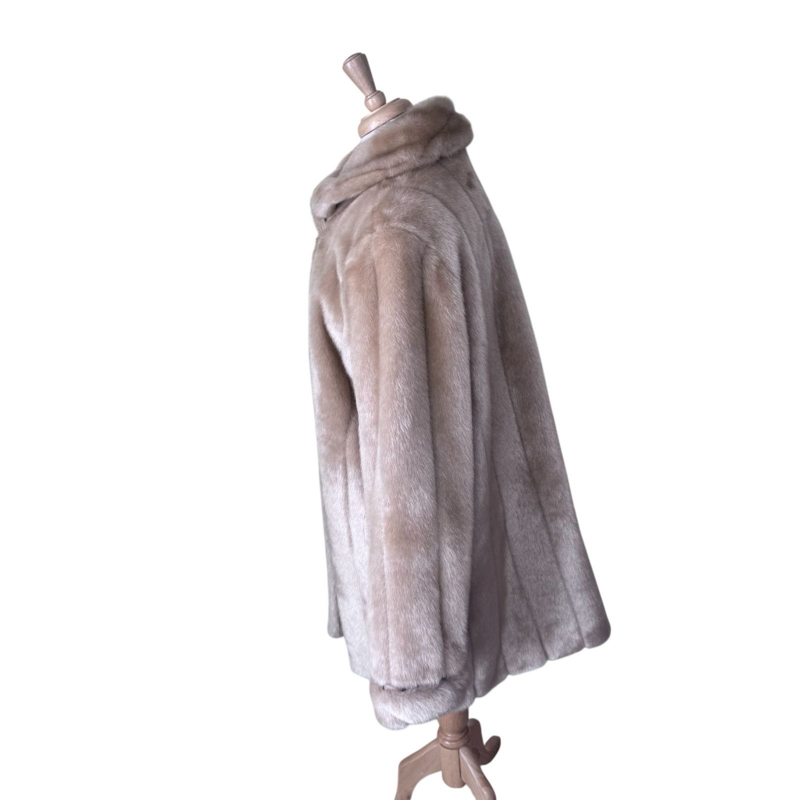 Other DENNIS BASSO Scandi Girl Faux Fur Coat Tan Size Large Size L / US 10 / IT 46 - 4 Thumbnail