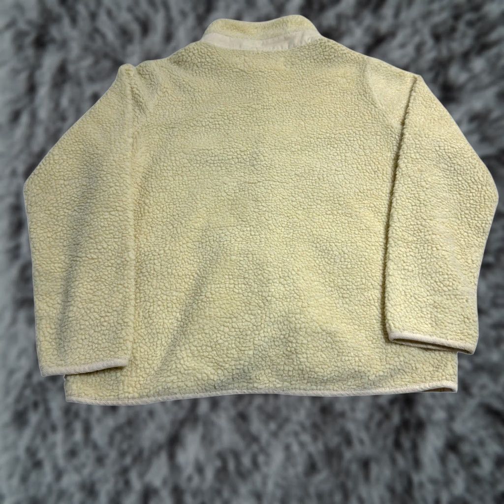 Vintage Mollusk California Women’s Sherpa Fleece Jacket Cream Button Front Cozy Sz M Ivory Size M / US 6-8 / IT 42-44 - 1 Thumbnail