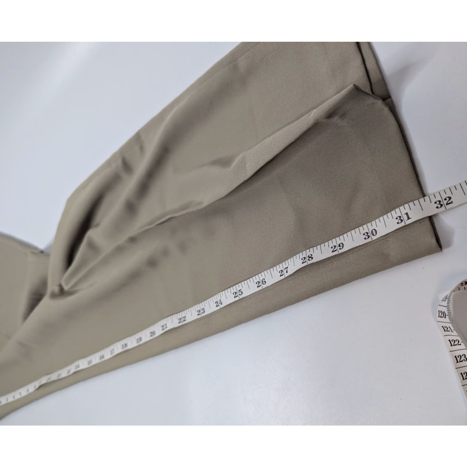 Vintage NWT Jack Nicklaus Performance Men's Khakis Taupe Pleated Golf Dress Pants 36W Regular Inseam 32" Size US 36 / EU 52 - 6 Thumbnail